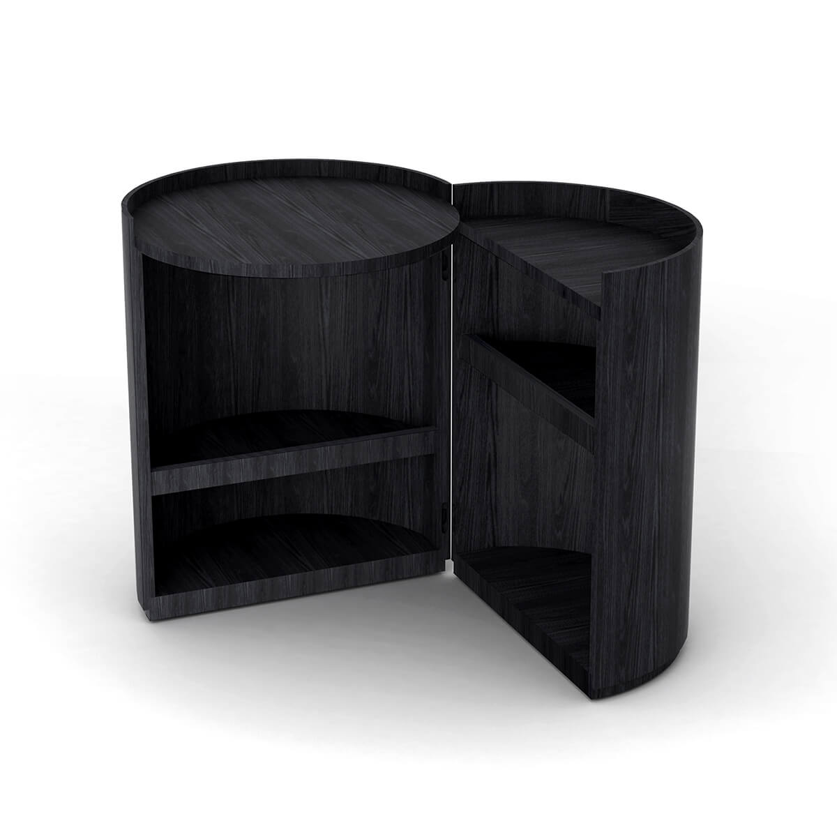 Right / Mobile / BlackMenu / Moon Side Table designed by MIST-O