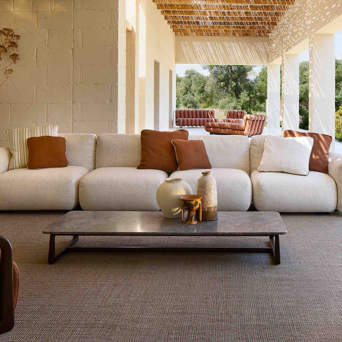 Mobile / LPIDC10 Coffee Table & Pouf, designed by Paola Navone for Exteta