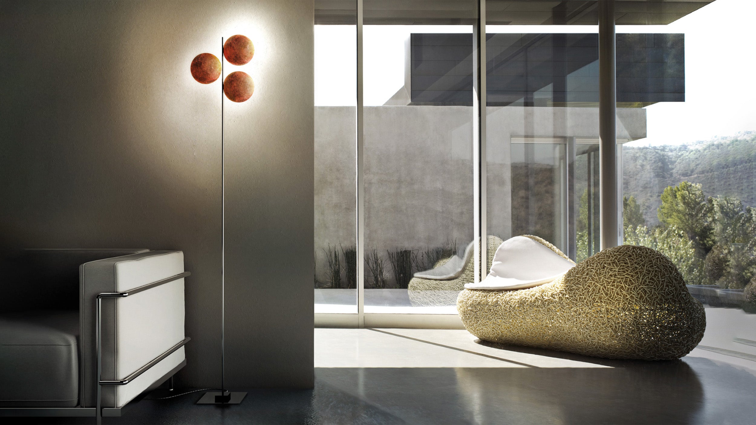 Desktop / Lederam Floor Lamps, by Catellani & Smith