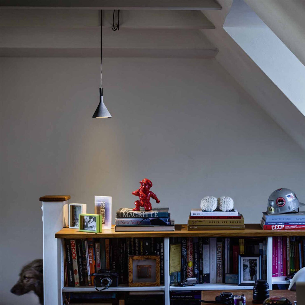Grey / Mobile / Aplomb Mini Suspension Lamp by Lucidi and Pevere for Foscarini