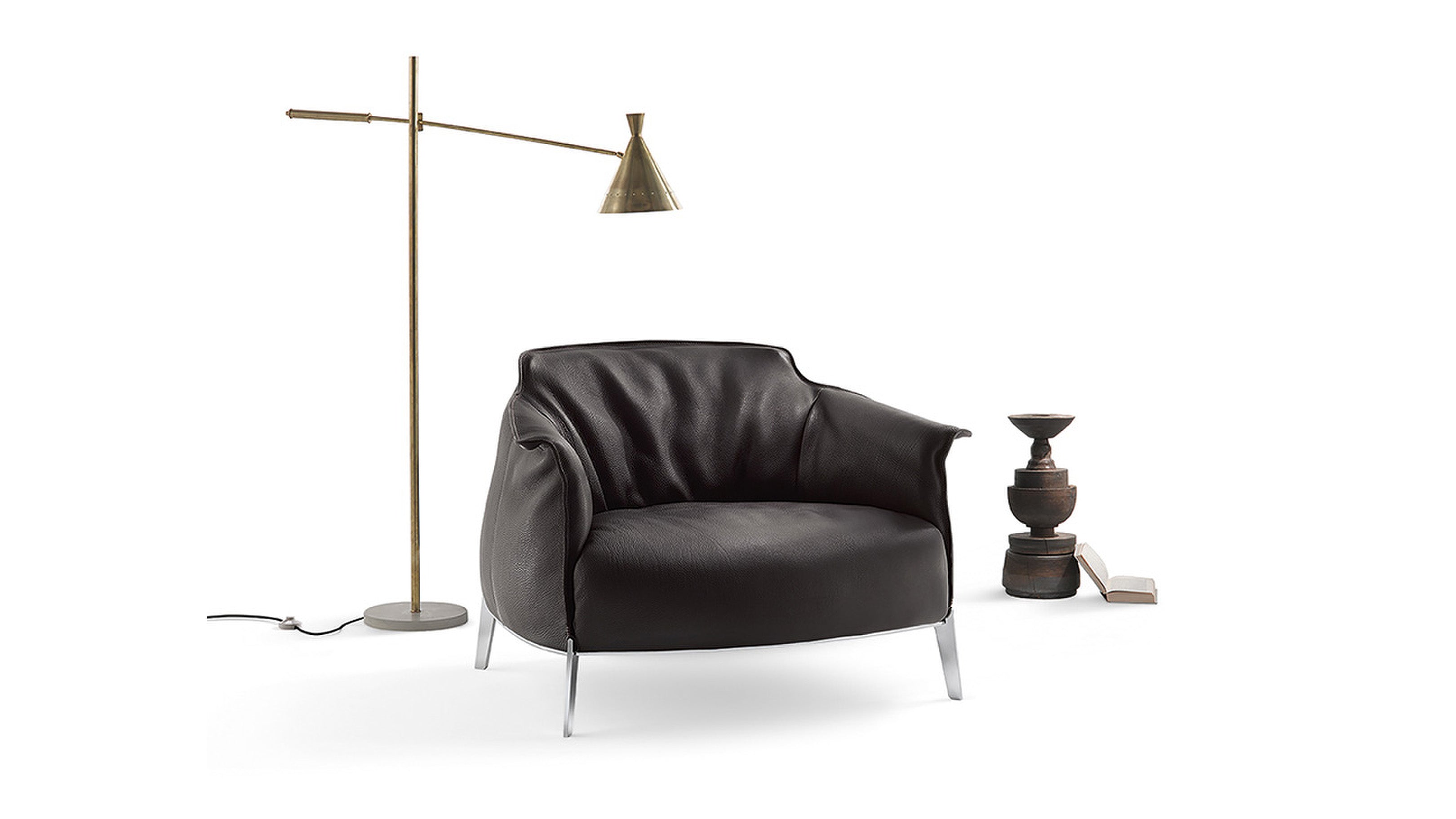Desktop / Archibald Gran Comfort Armchair, designed by Jean-Marie Massaud for Poltrona Frau