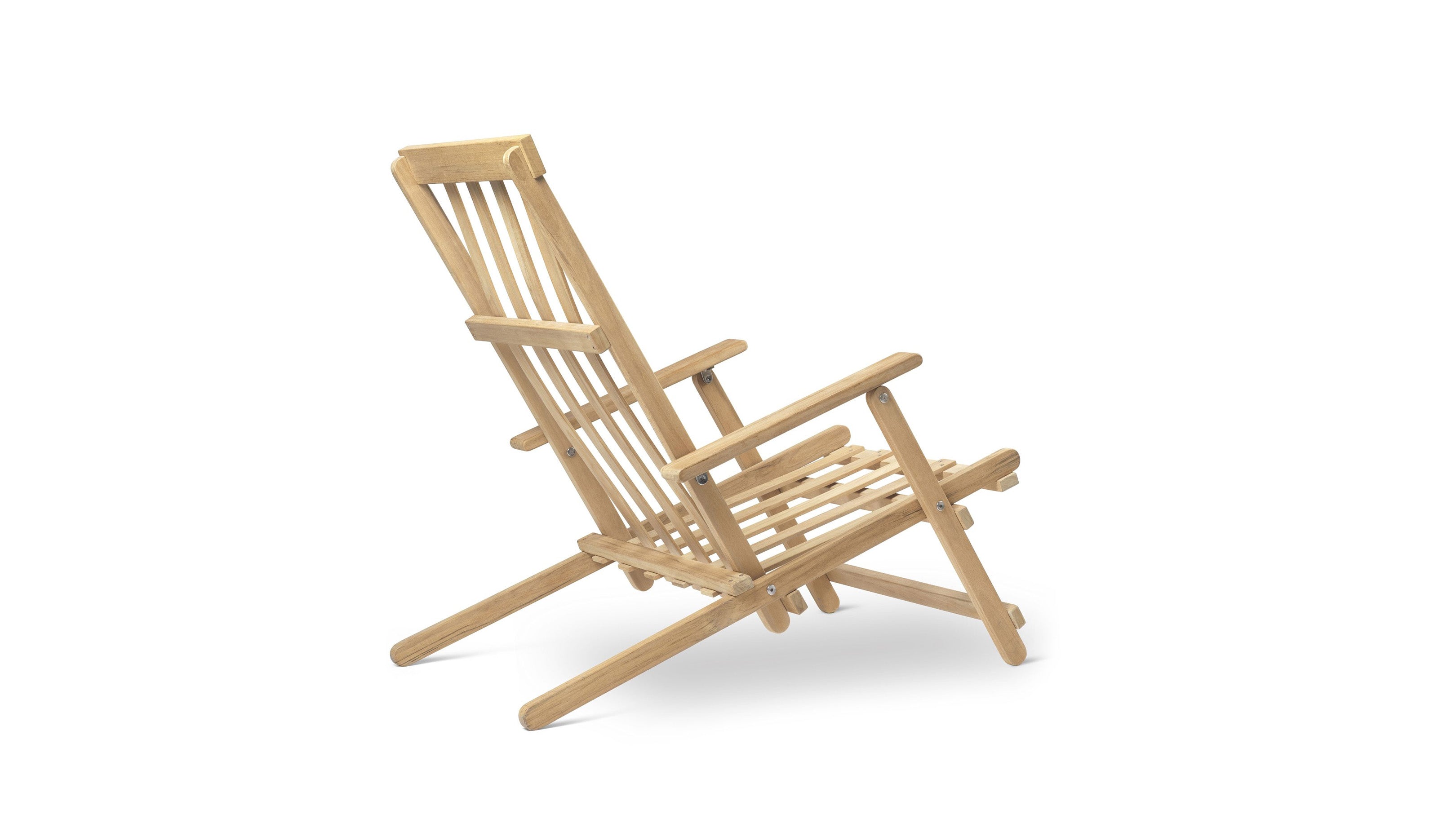 Desktop / BM5568 Deck Chair with Cushion, designed by Borge Mogensen for Carl Hansen and Son