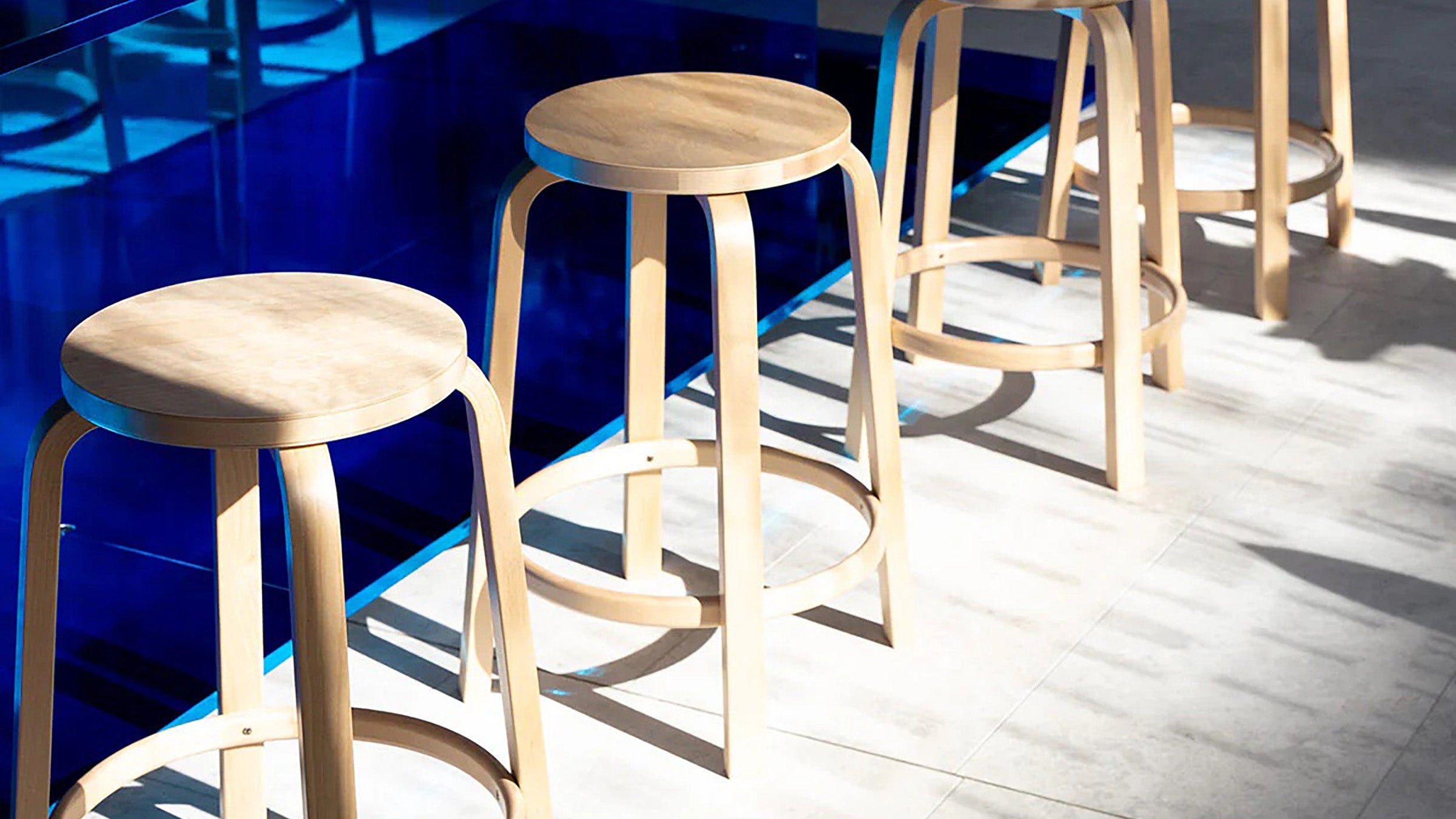 Desktop / Bar Stool 64 designed by Alvar Aalto for Artek