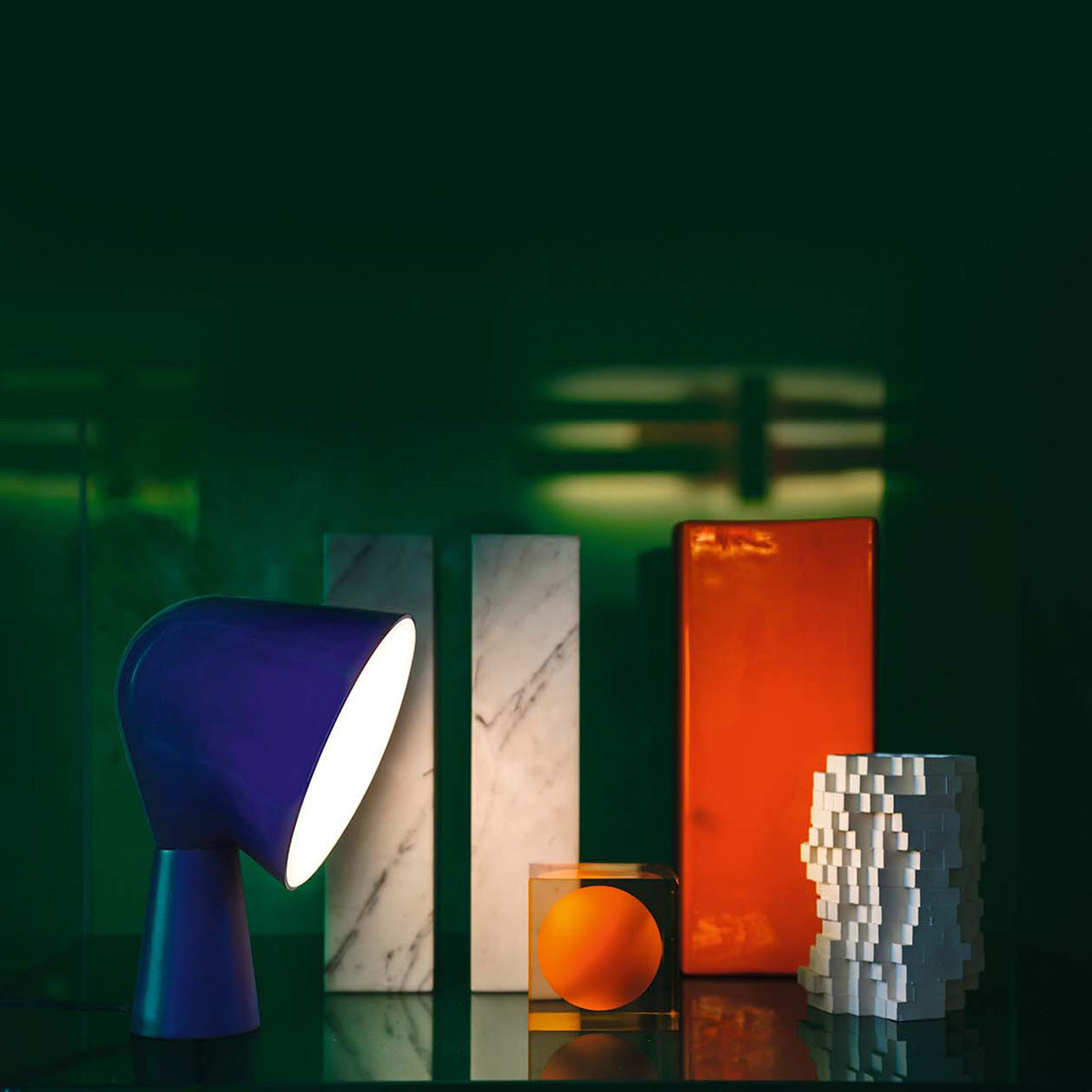 Blue / Mobile / Binic Table Lamp, designed by Ionna Vautrin for Foscarini