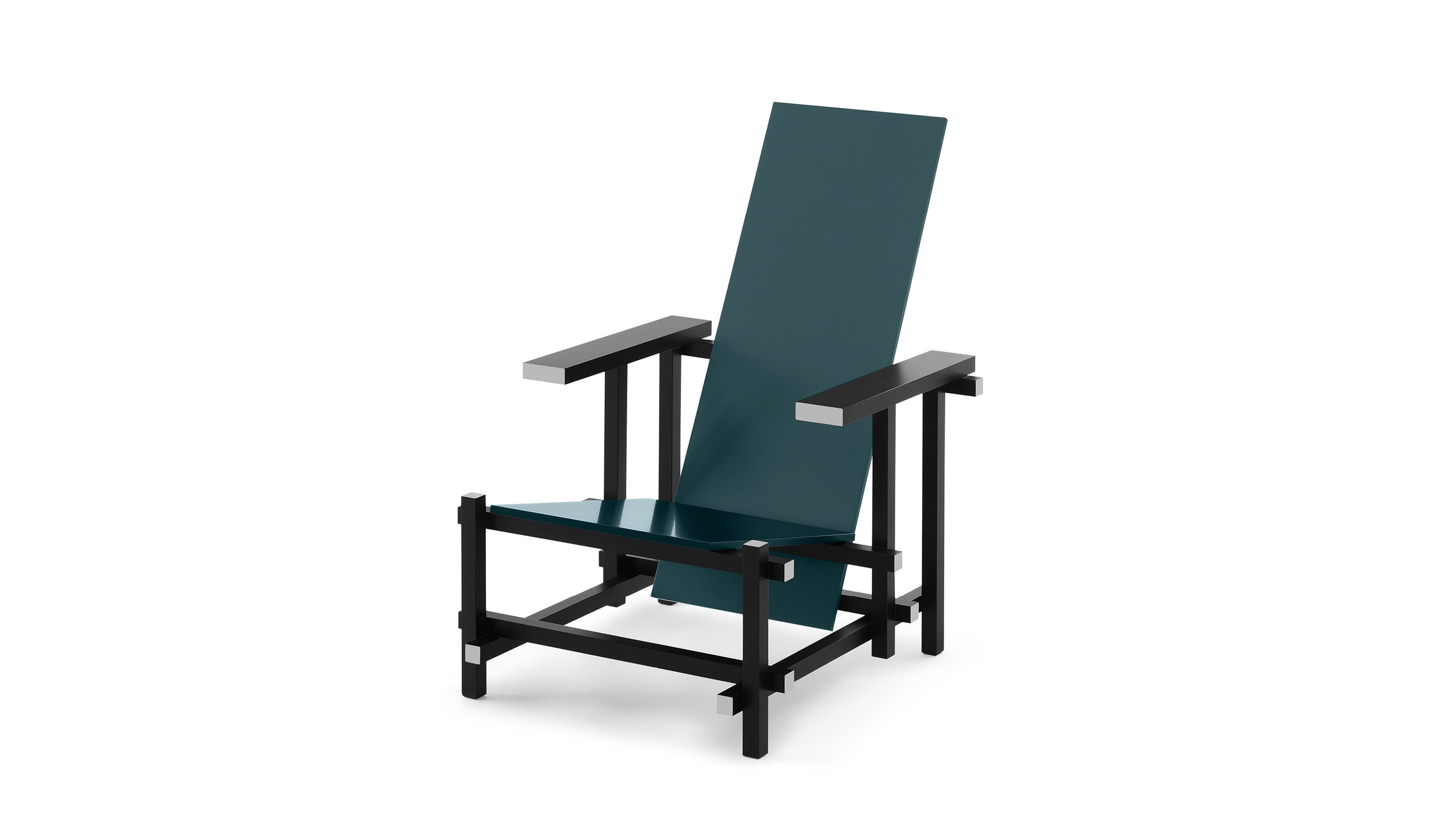 Cassina Armchair Black Red And Blue Chair - Zellmaker Edition