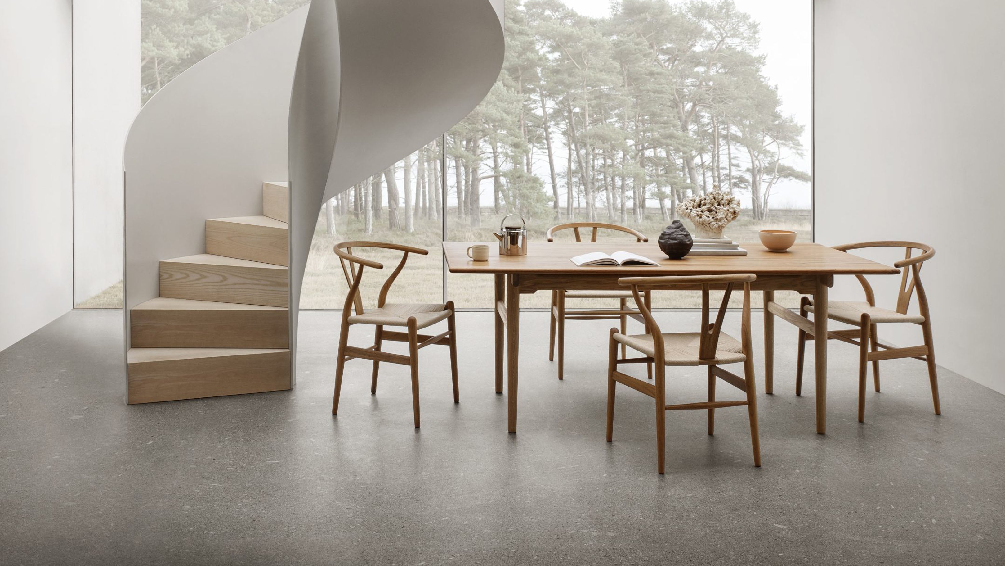 Oak Oil / Desktop / CH327 Dining Table, designed by Hans J. Wegner for Carl Hansen and Son