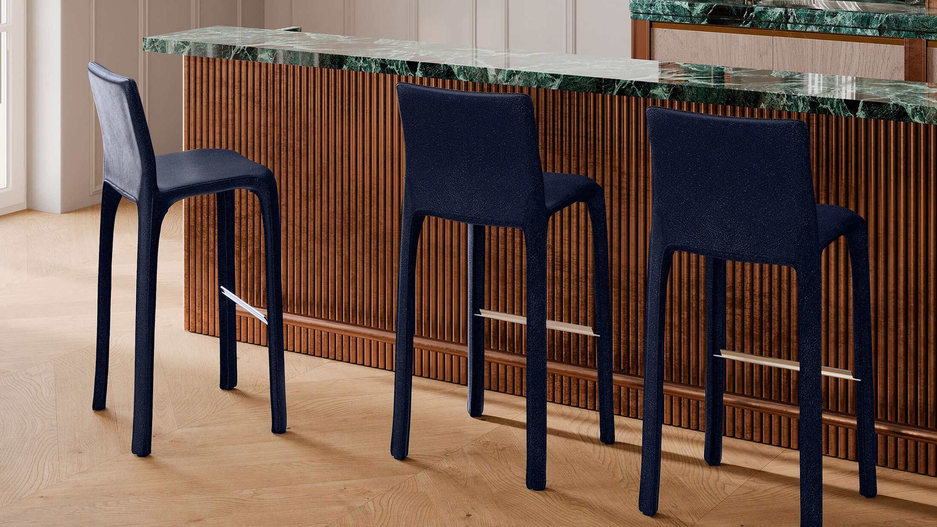 Desktop / Cab 410 Barstool High Back, designed by Mario Bellini for Cassina