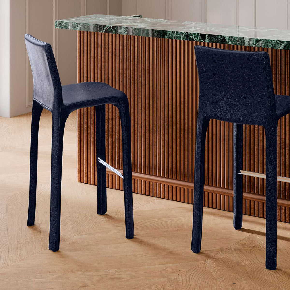 Cassina Stool Cab 410 Barstool High Back