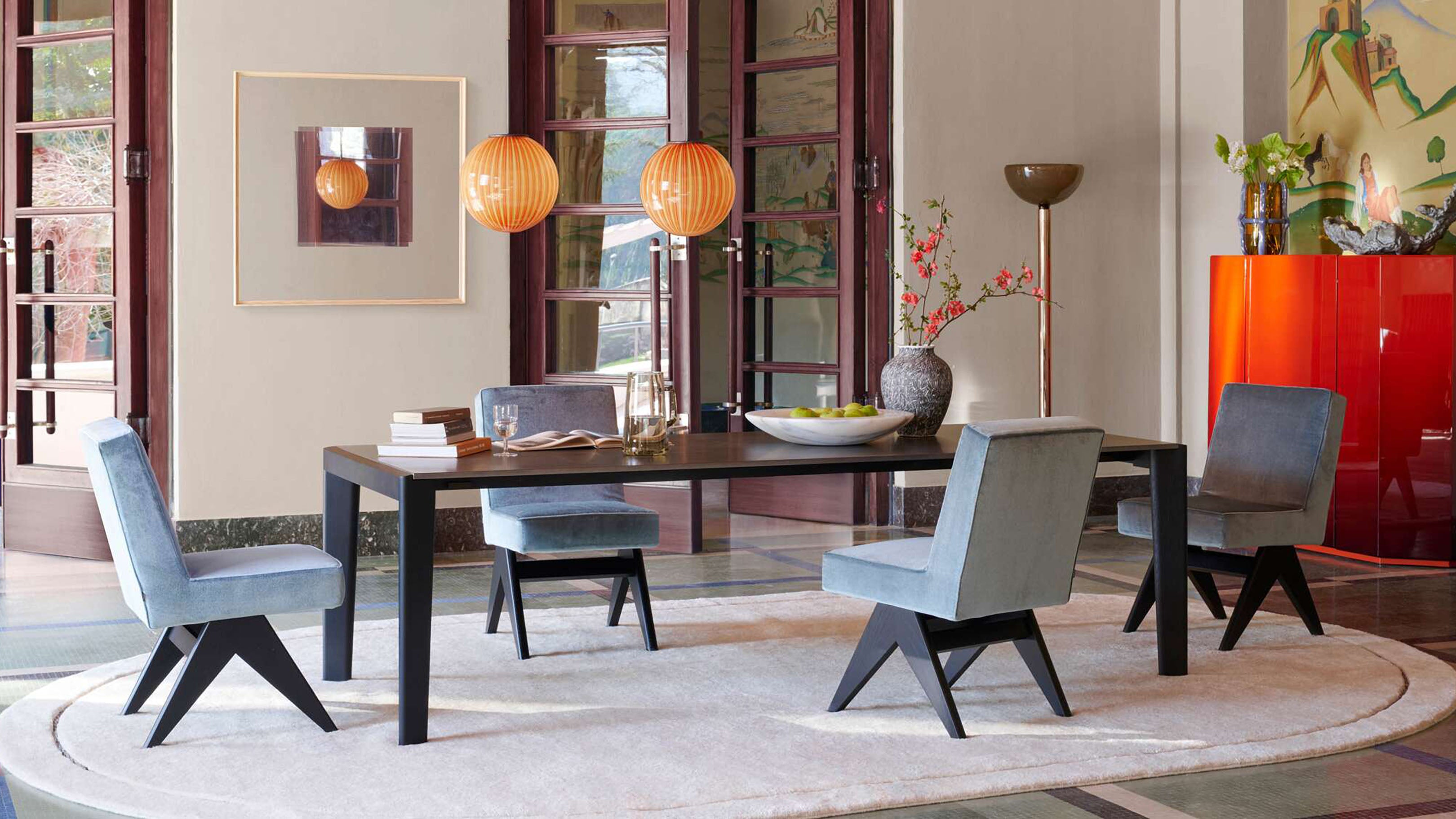Desktop / Committee Chair, designed by Pierre Jeanneret made by Cassina