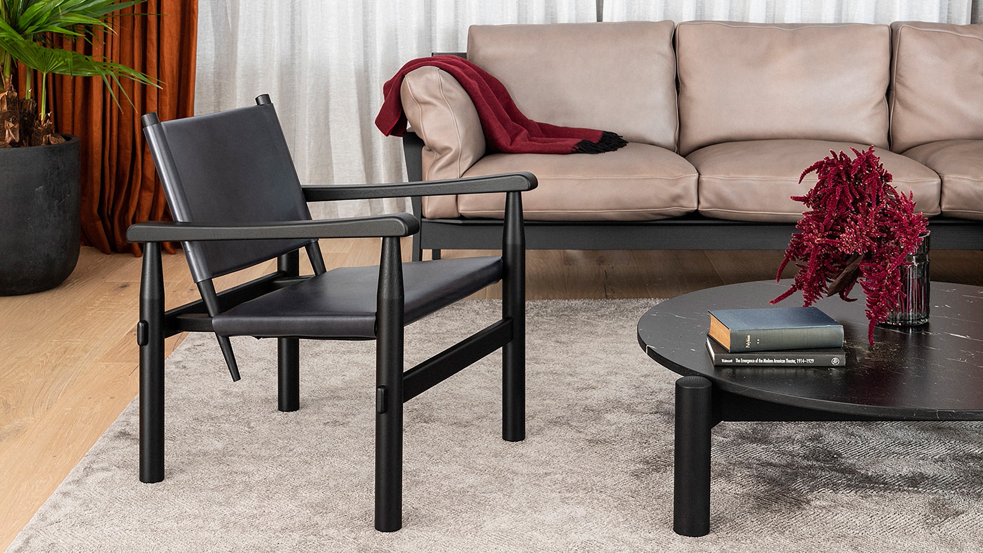 Desktop / Doron Hotel Armchair, designed by Charlotte Perriand, made by Cassina
