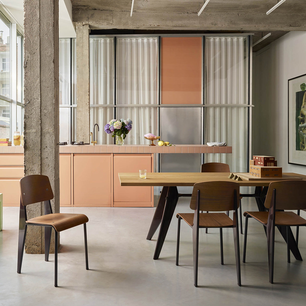 Mobile / EM Table, designed by Jean Prouve for Vitra