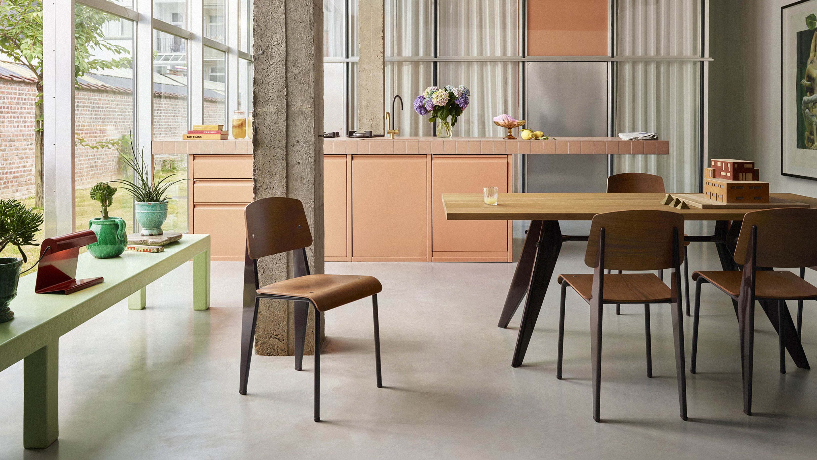 Desktop / EM Table, designed by Jean Prouve for Vitra
