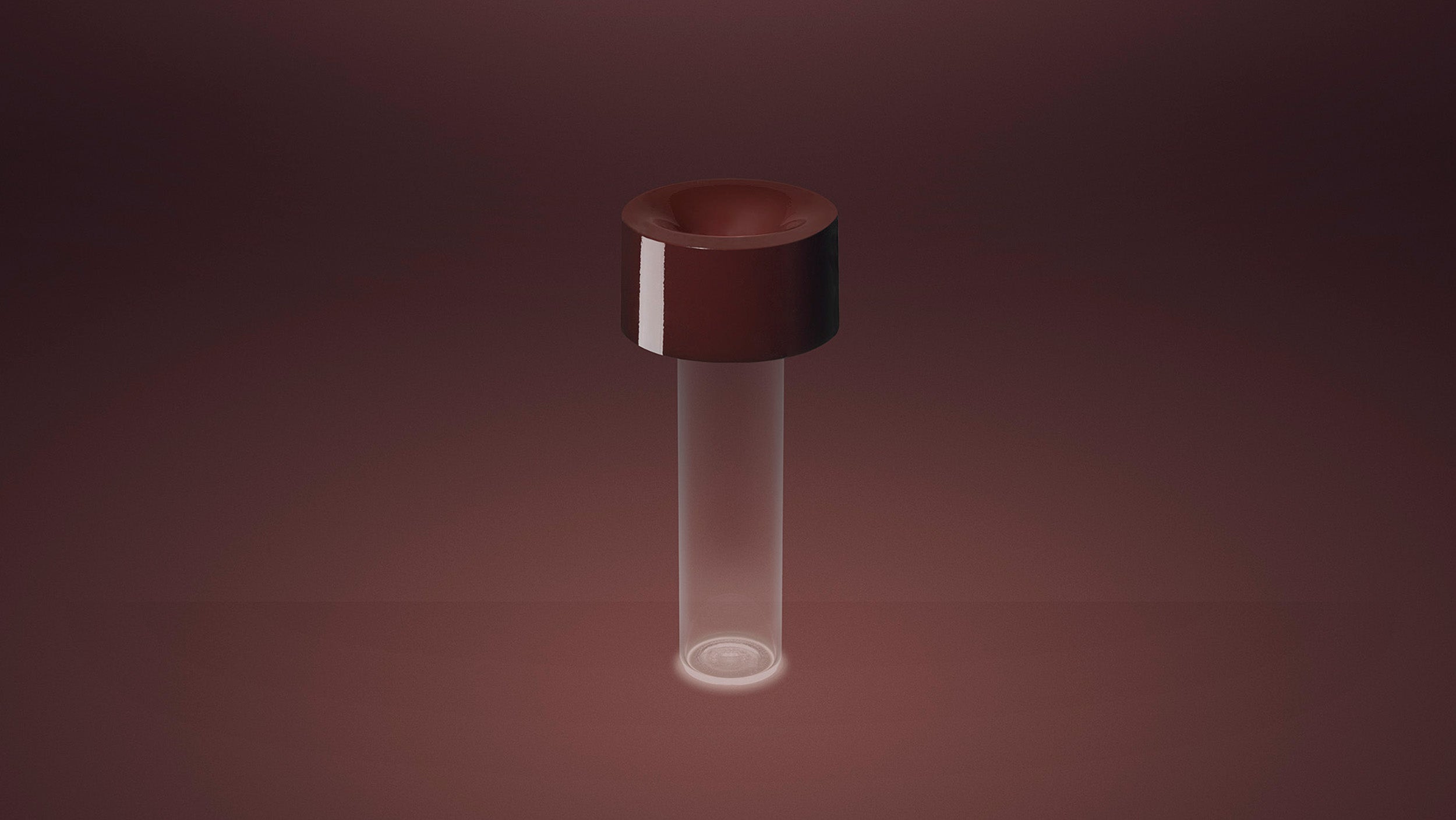 Burgundy / Desktop / Fleur Table Lamp, designed by Rodolfo Dordoni for Foscarini