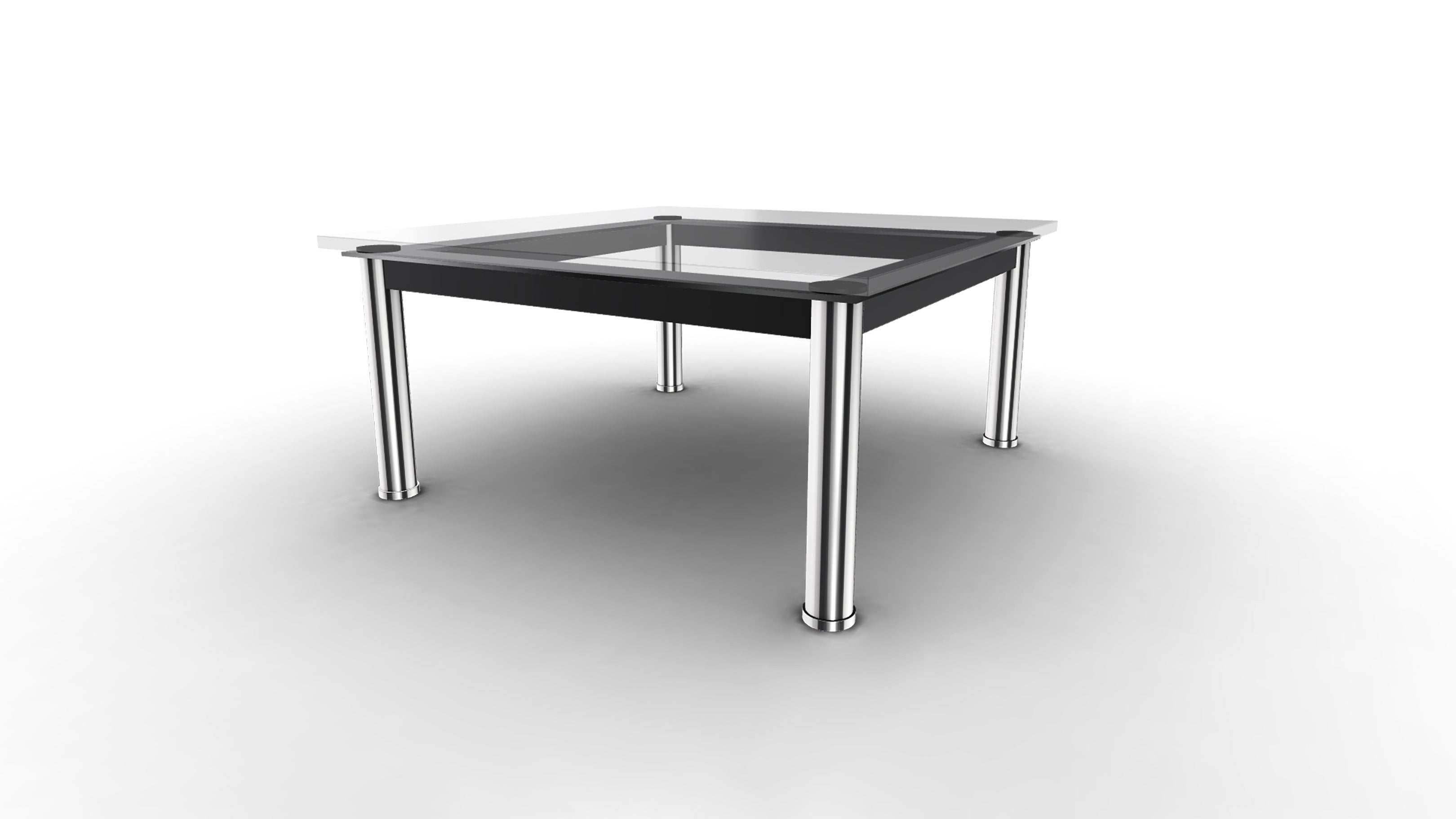 Desktop / LC10-p Square Low Table, designed by Le Corbusier, Pierre Jeanneret, and Charlotte Perriand and made by Cassina