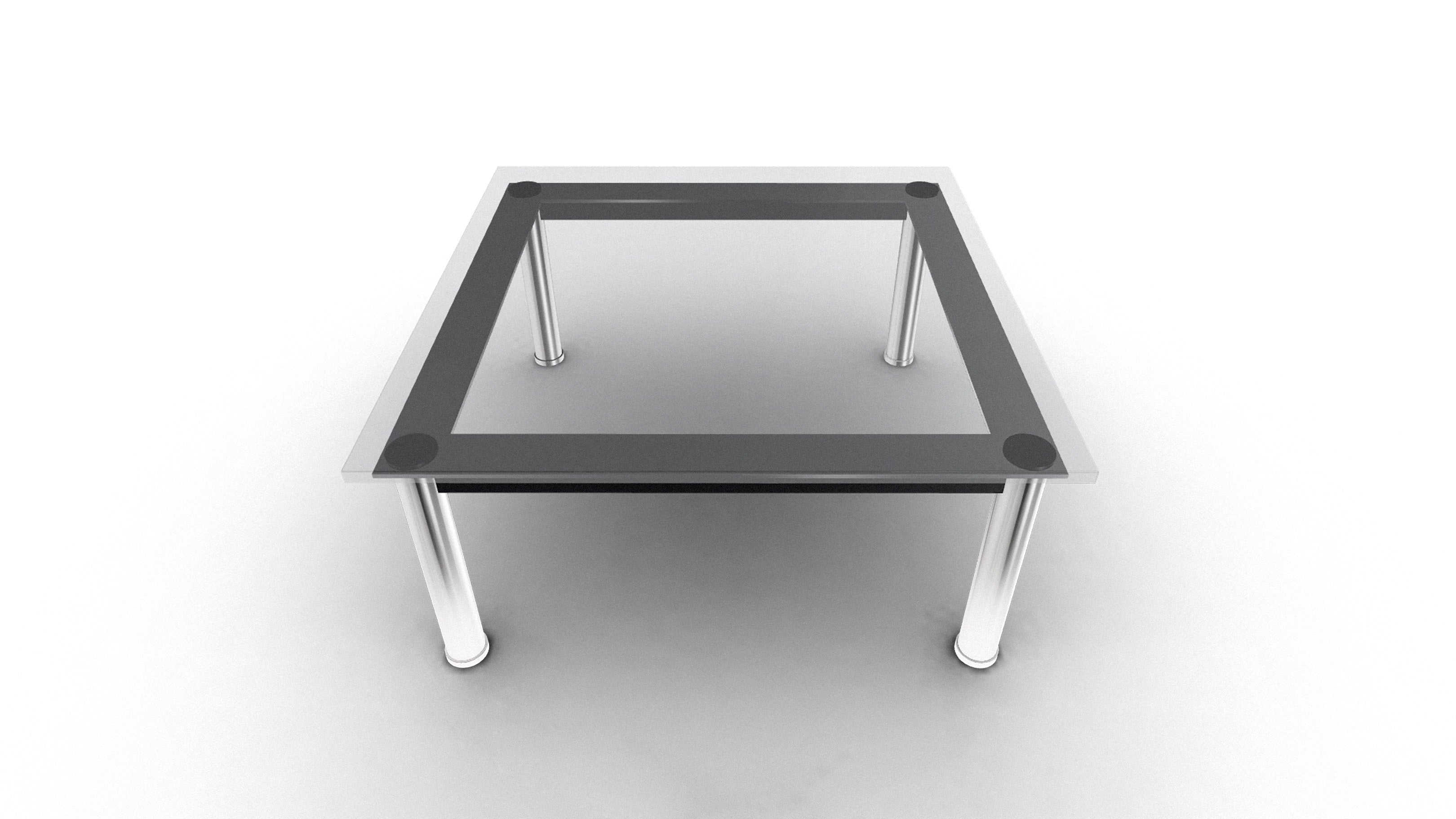 Desktop / LC10-p Square Low Table, designed by Le Corbusier, Pierre Jeanneret, and Charlotte Perriand and made by Cassina