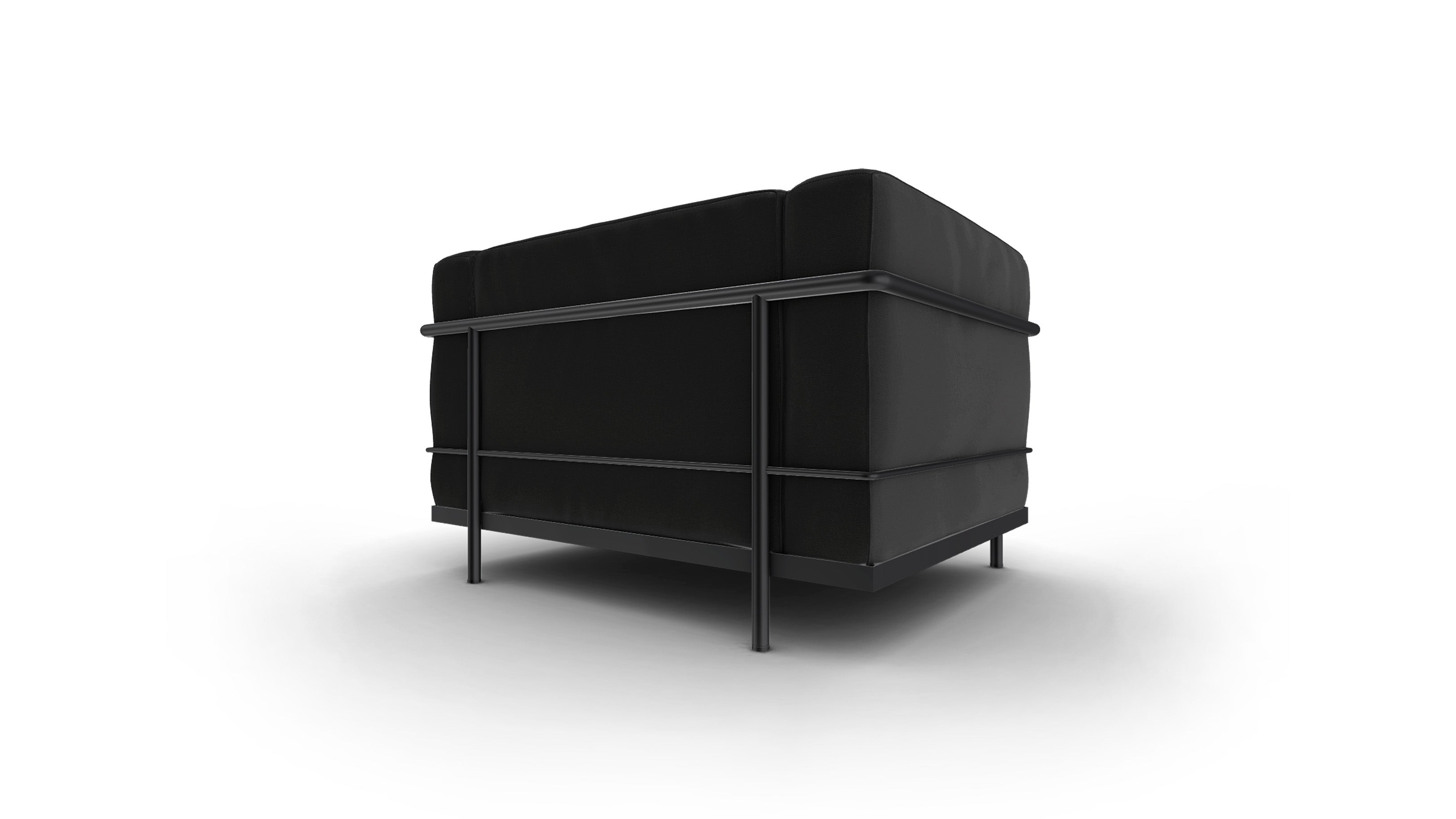 Desktop / LC3 Armchair, designed by Le Corbusier, Pierre Jeanneret, and Charlotte Perriand and made by Cassina