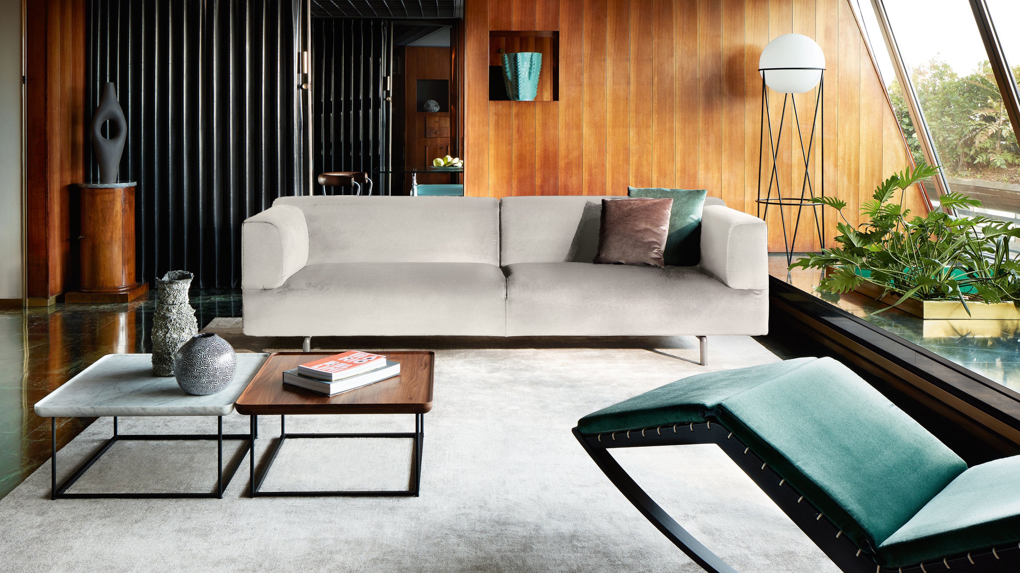 Desktop / Met 2-Seater Sofa, designed by Piero Lissoni for Cassina