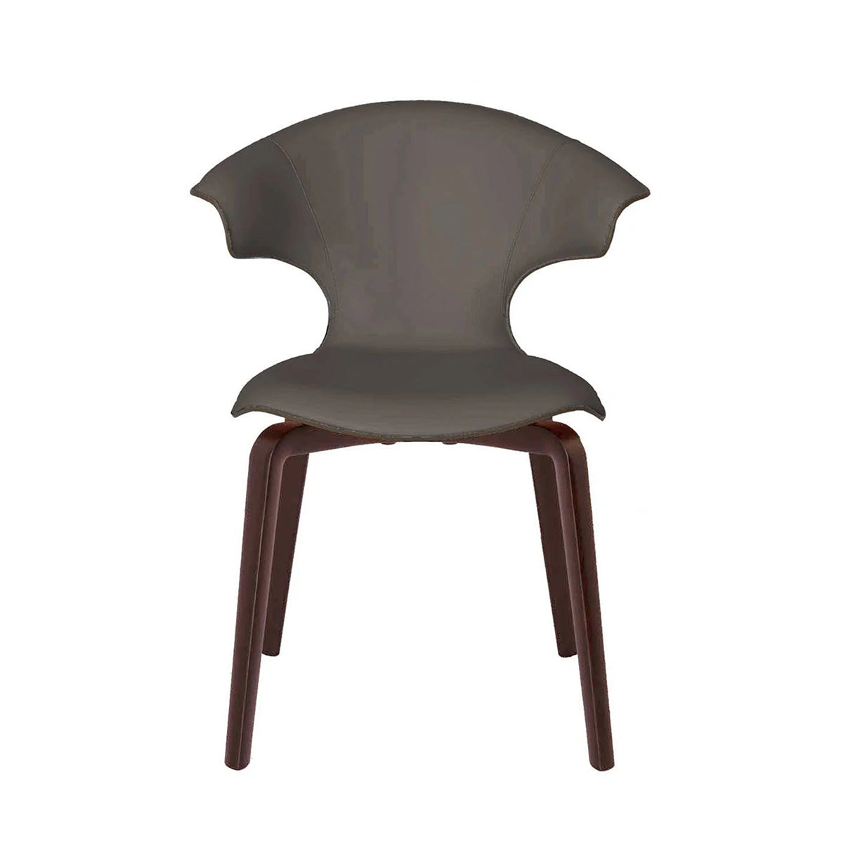 Mobile / Montera Small Armchair in Seppia Leather, designed by Roberto Lazzeroni for Poltrona Frau