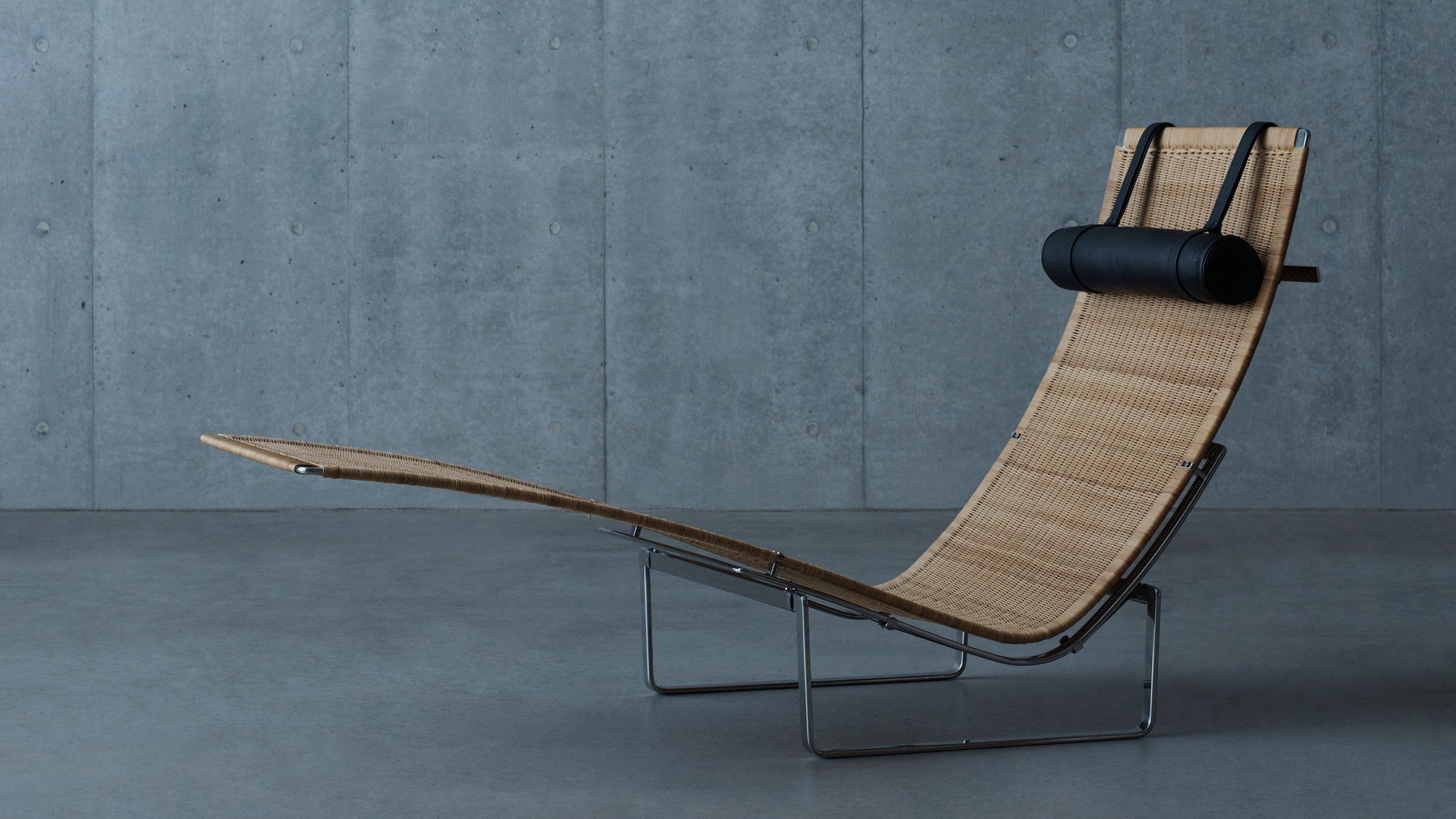 Fritz Hansen Chair PK24 Lounge Chair in Wicker