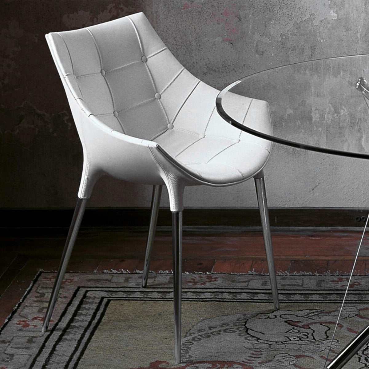 White Fabric - Matt White / Mobile / Passion 248 Chair, designed by Philippe Starck for Cassina