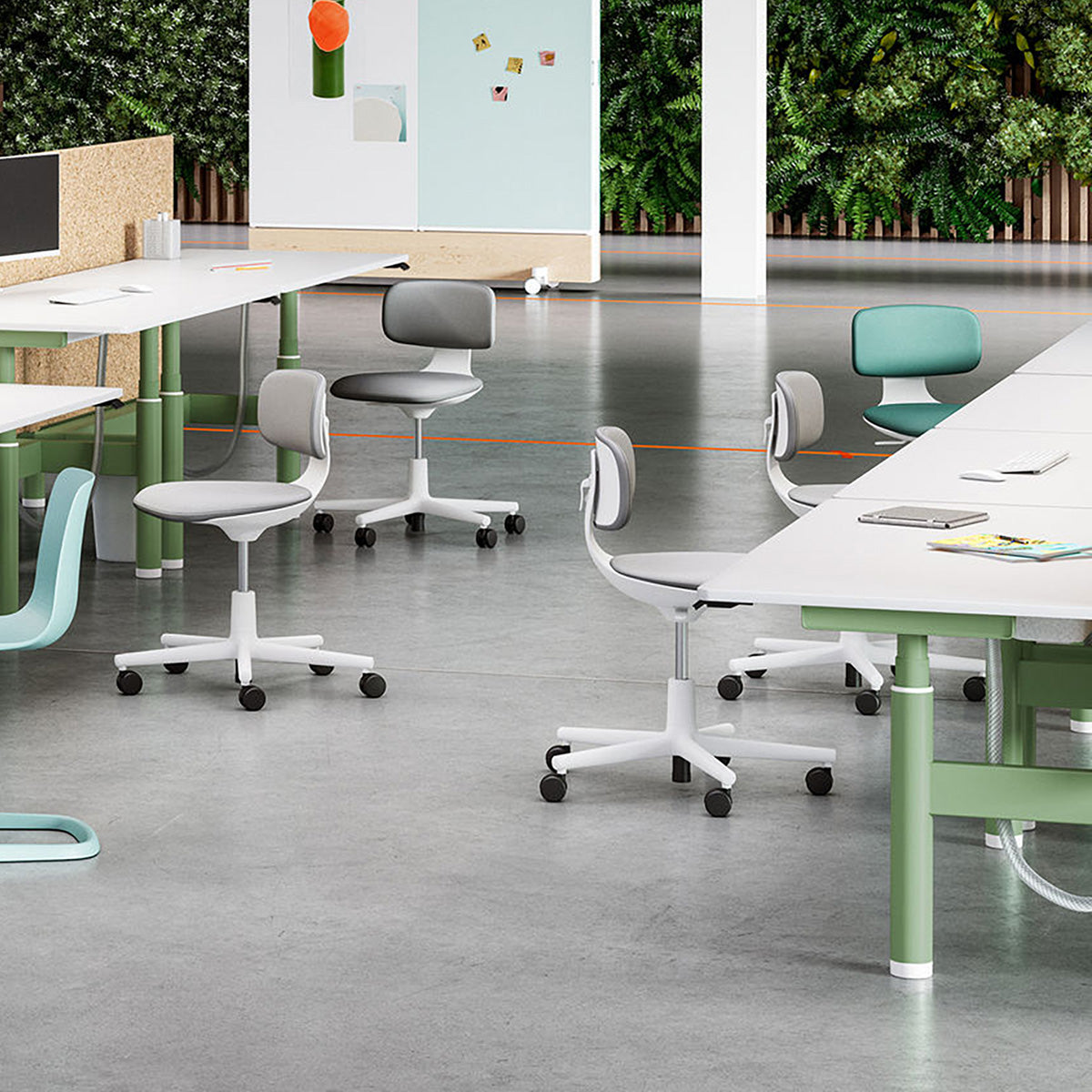 Mobile / Rookie Chair in Grey, designed by Konstantin Grcic for Vitra