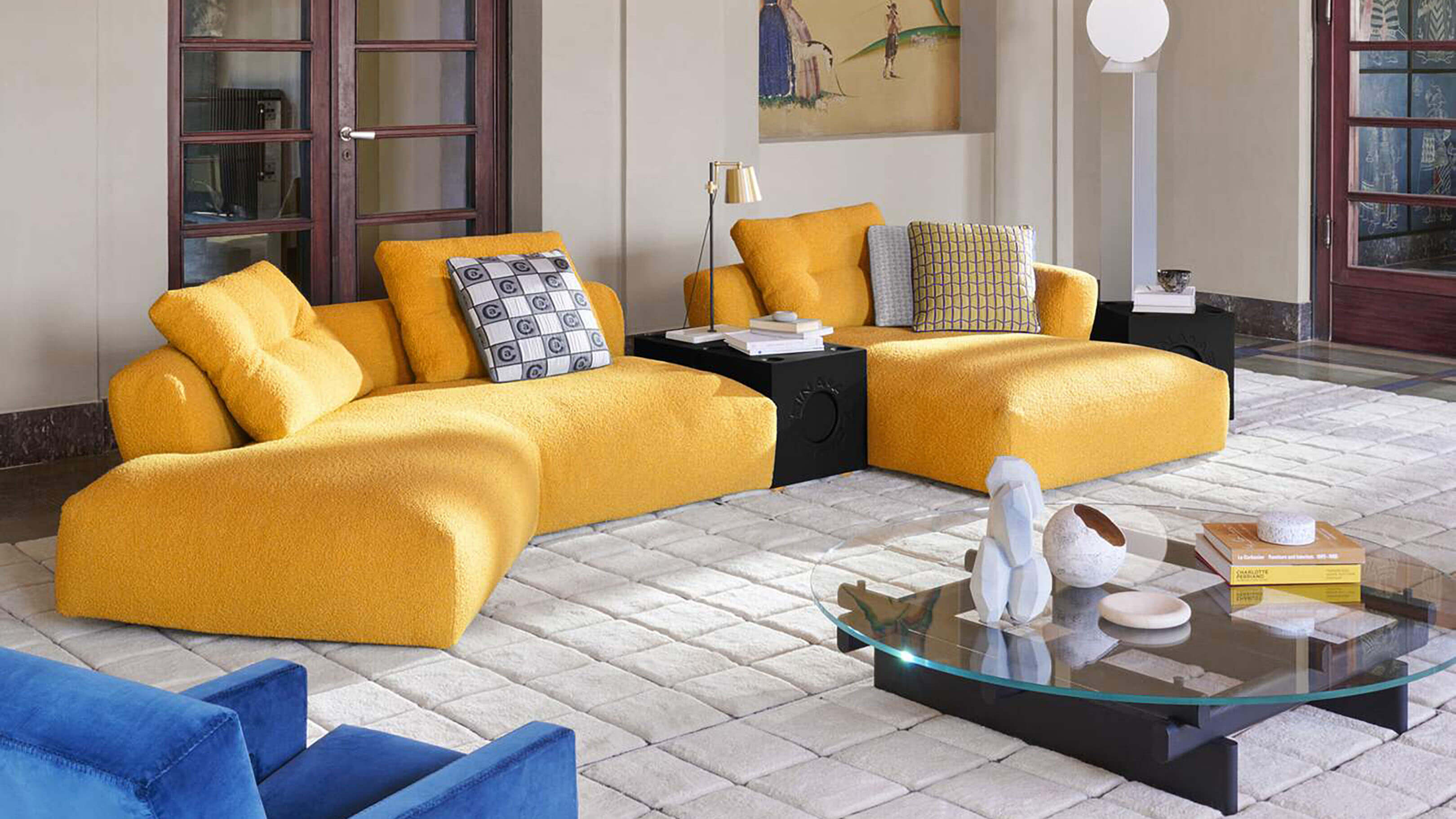 Chaise Lounge Right / Desktop / Sengu Bold Sofa, designed by Patricia Urquiola for Cassina