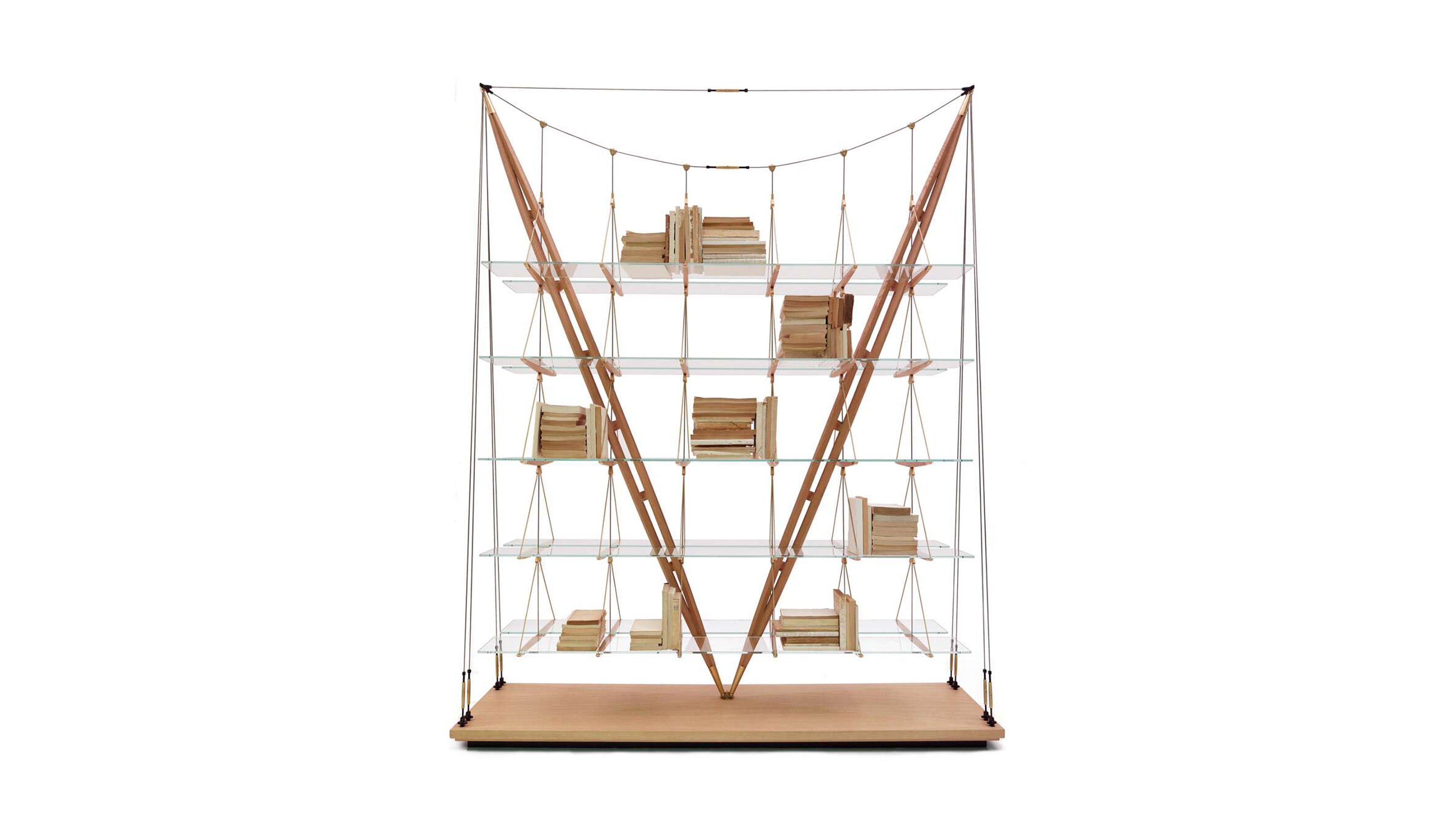 Desktop / Veliero Bookcase, designed by Franco Albini