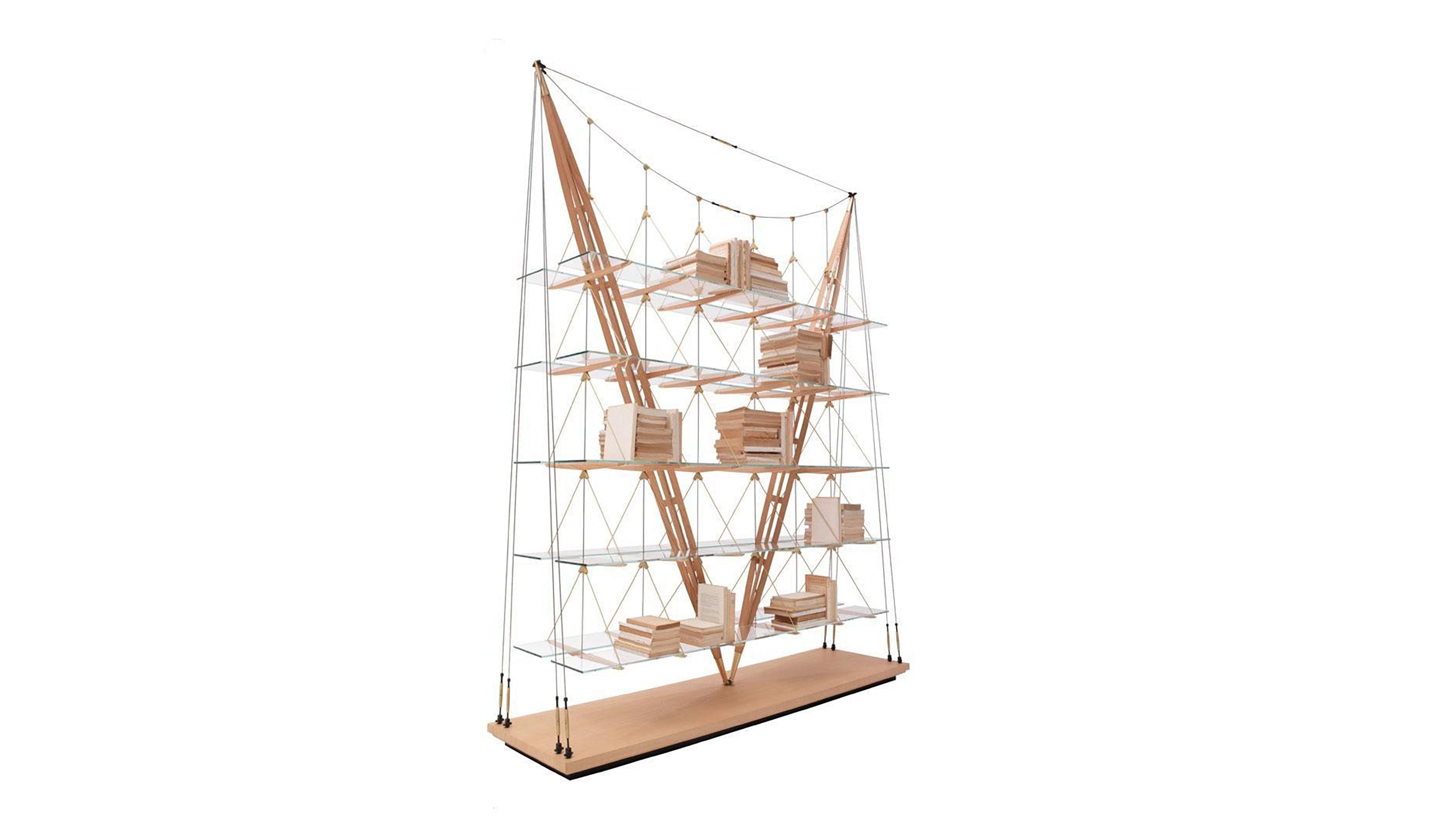 Desktop / Veliero Bookcase, designed by Franco Albini