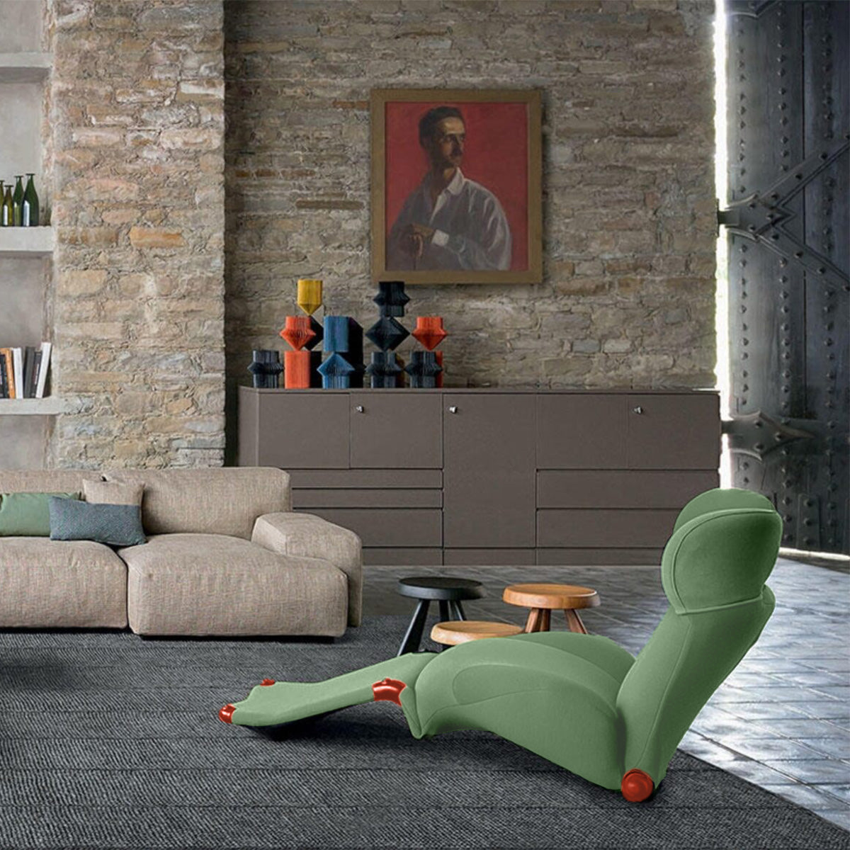 Mobile / Wink Armchair, designed by Toshiyuki Kita for Cassina