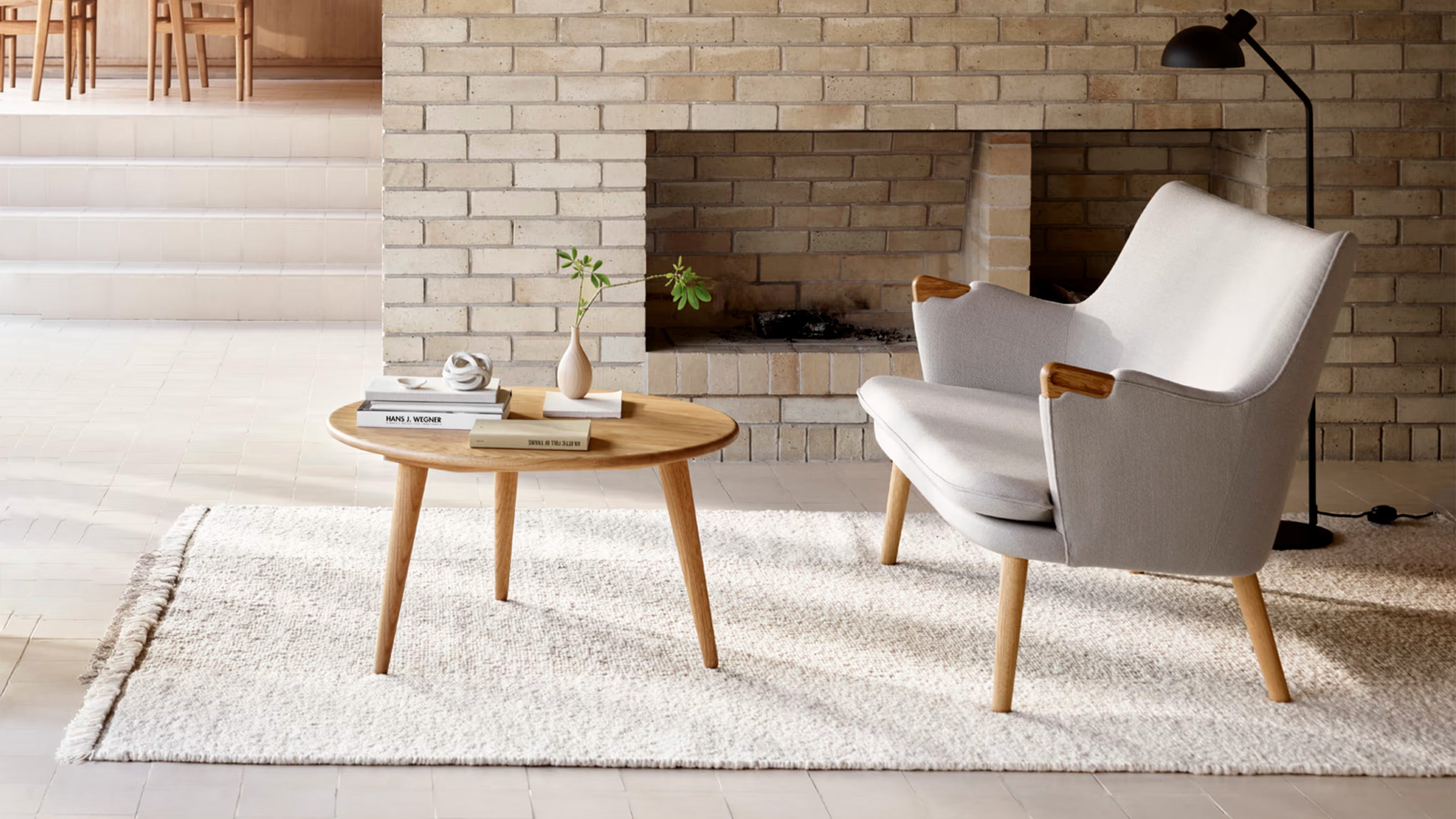 Oak Oil / Desktop / CH008 Lounge Table, designed by Hans J. Wegner for Carl Hansen