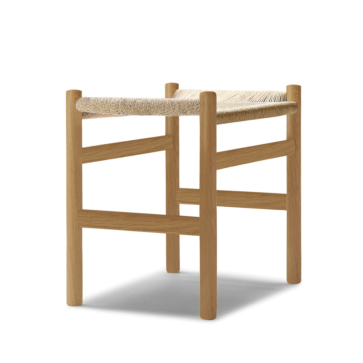 Mobile / CH53 Footstool, designed by Hans J Wegner for Carl Hansen