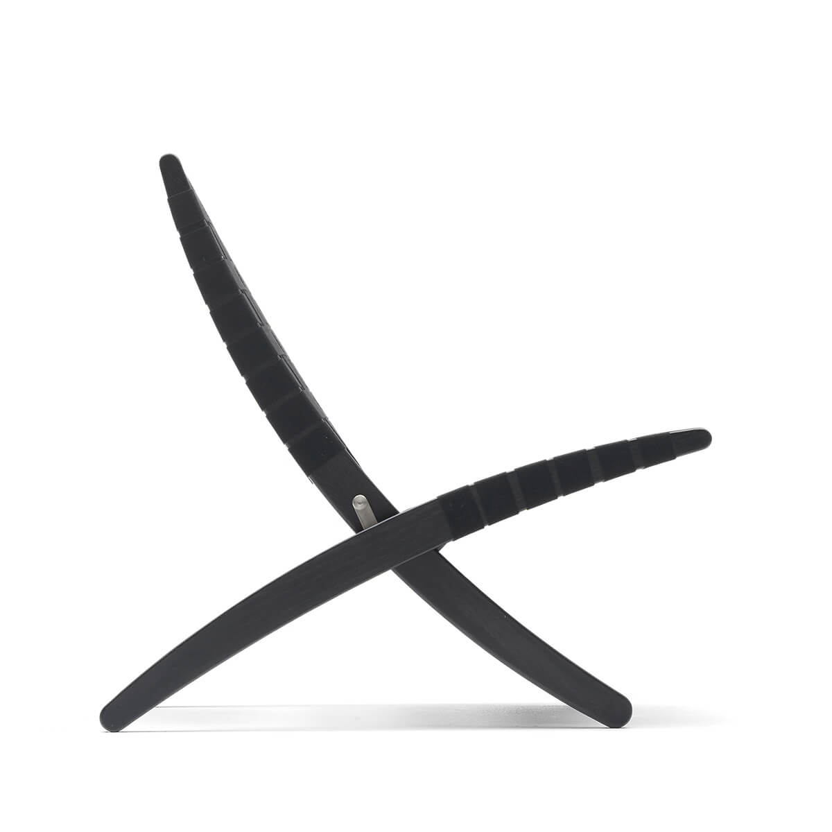 Oak Painted Black - Black Webbing / Mobile / MG501 Cuba Chair, designed by Morten Gottler for Carl Hansen