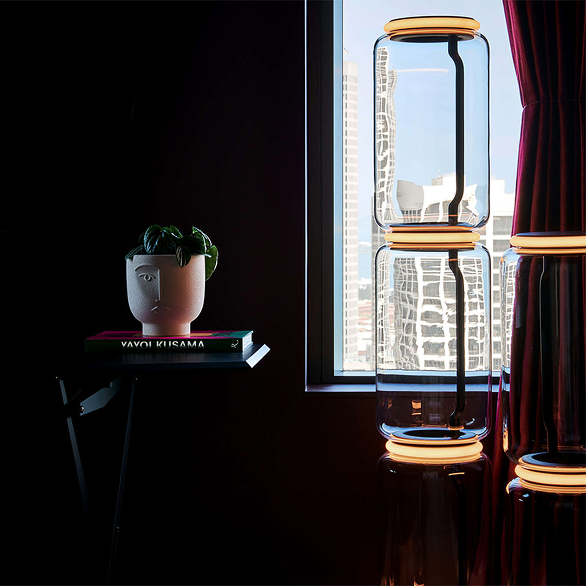 1 Cylinder / Mobile / Noctambule Floor Lamp, designed by Konstantin Grcic made by Flos