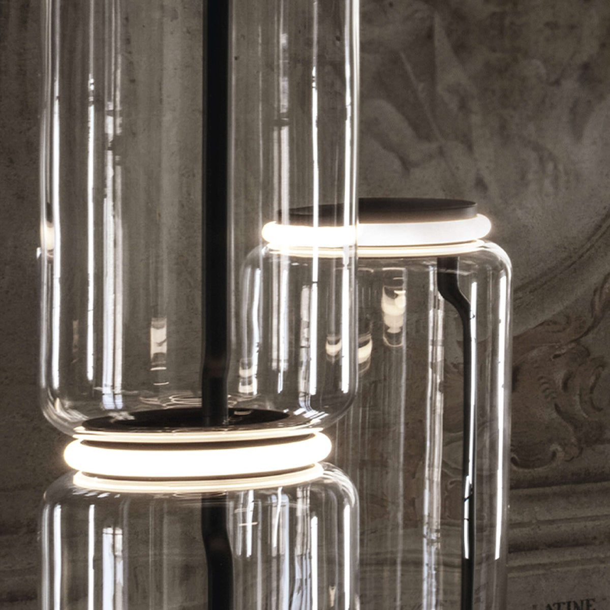 1 Cylinder / Mobile / Noctambule Floor Lamp, designed by Konstantin Grcic made by Flos