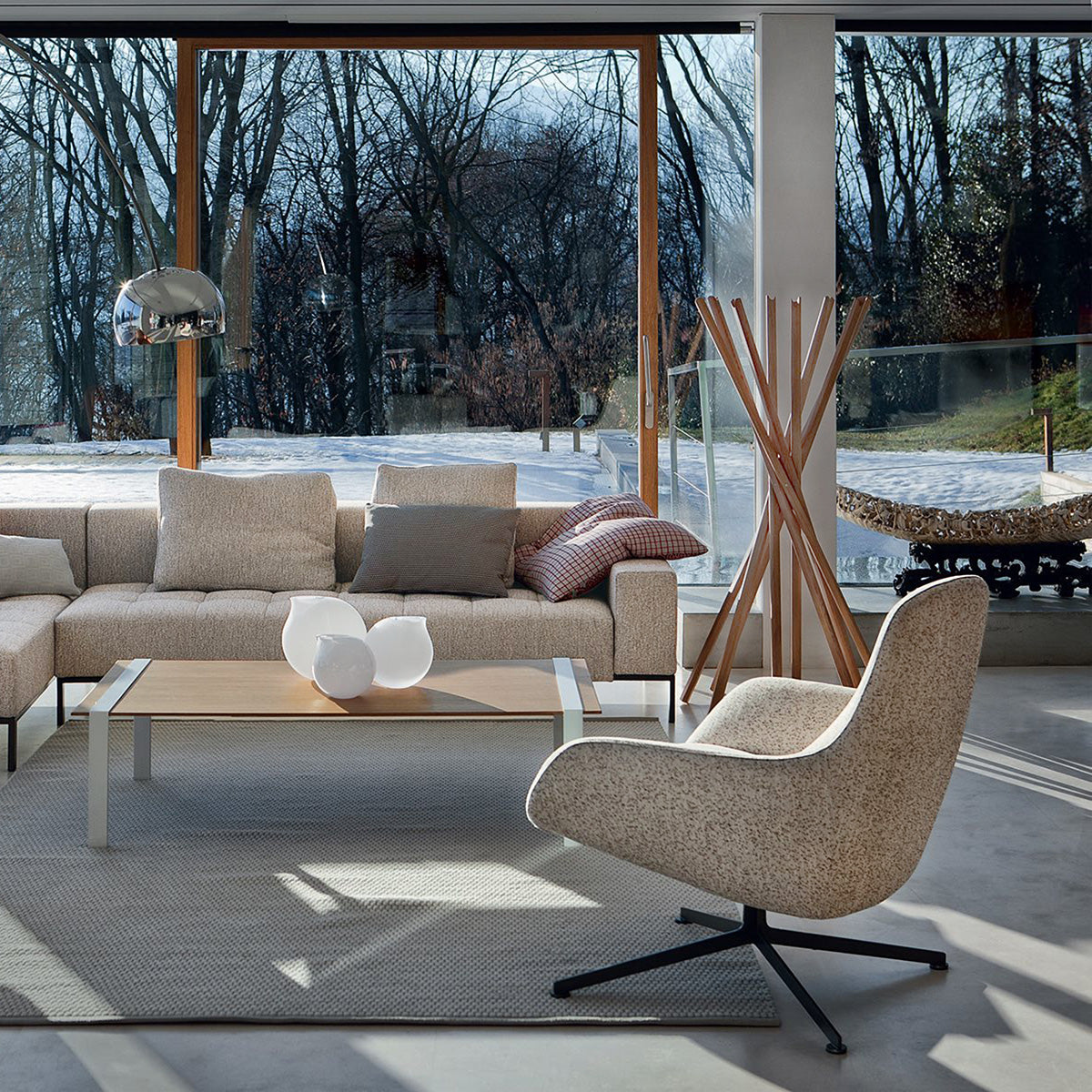 Natural Oak / Mobile / Sciangai Folding Coat Rack, designed by De Pas, D’Urbino, and Lomazzi for Zanotta