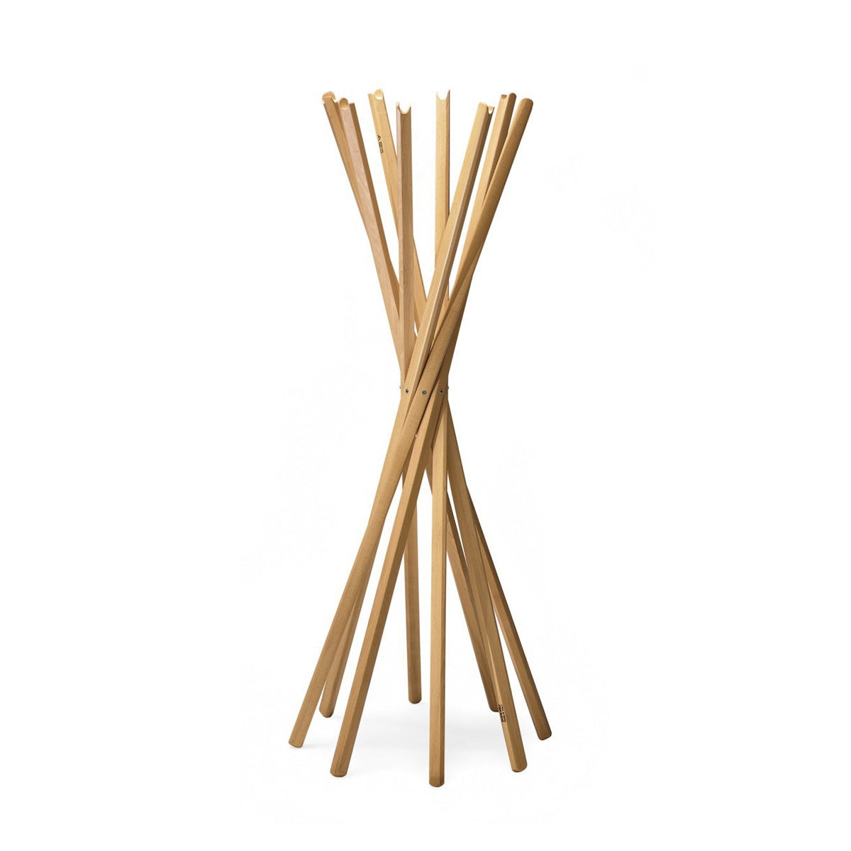 Natural Oak / Mobile / Sciangai Folding Coat Rack, designed by De Pas, D’Urbino, and Lomazzi for Zanotta