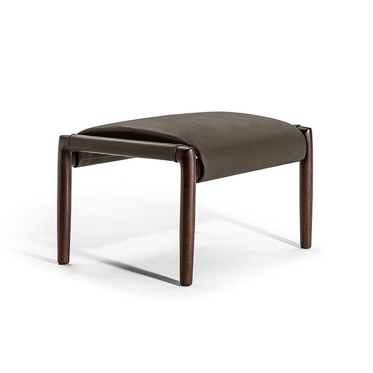 Mobile / Times Lounge Ottoman in Soul Dusty Leather, made by Poltrona Frau