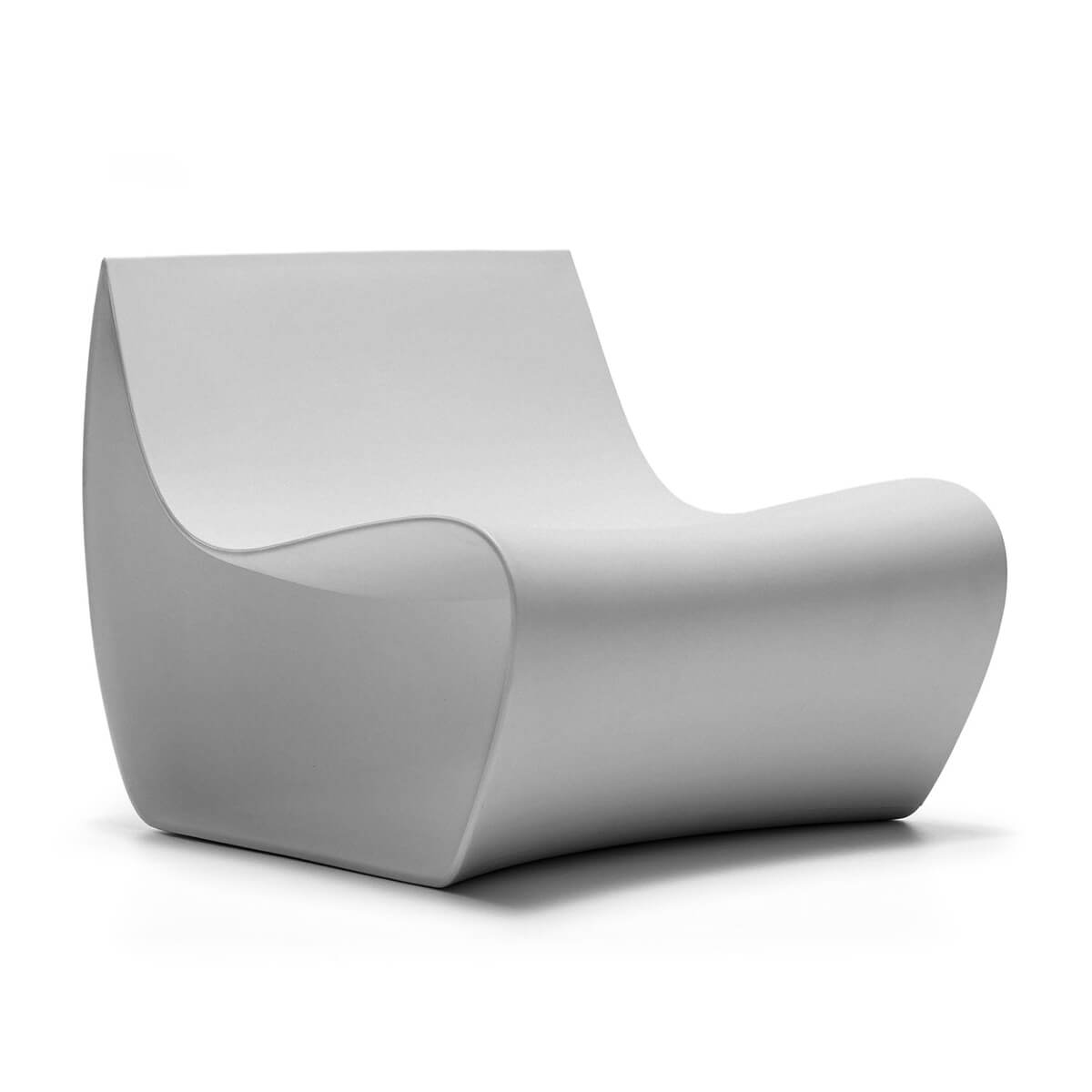 Matt Cement / Mobile / WhiteMenu / Sign Matt Outdoor Armchair, designed by Piergiorgio Cazzaniga