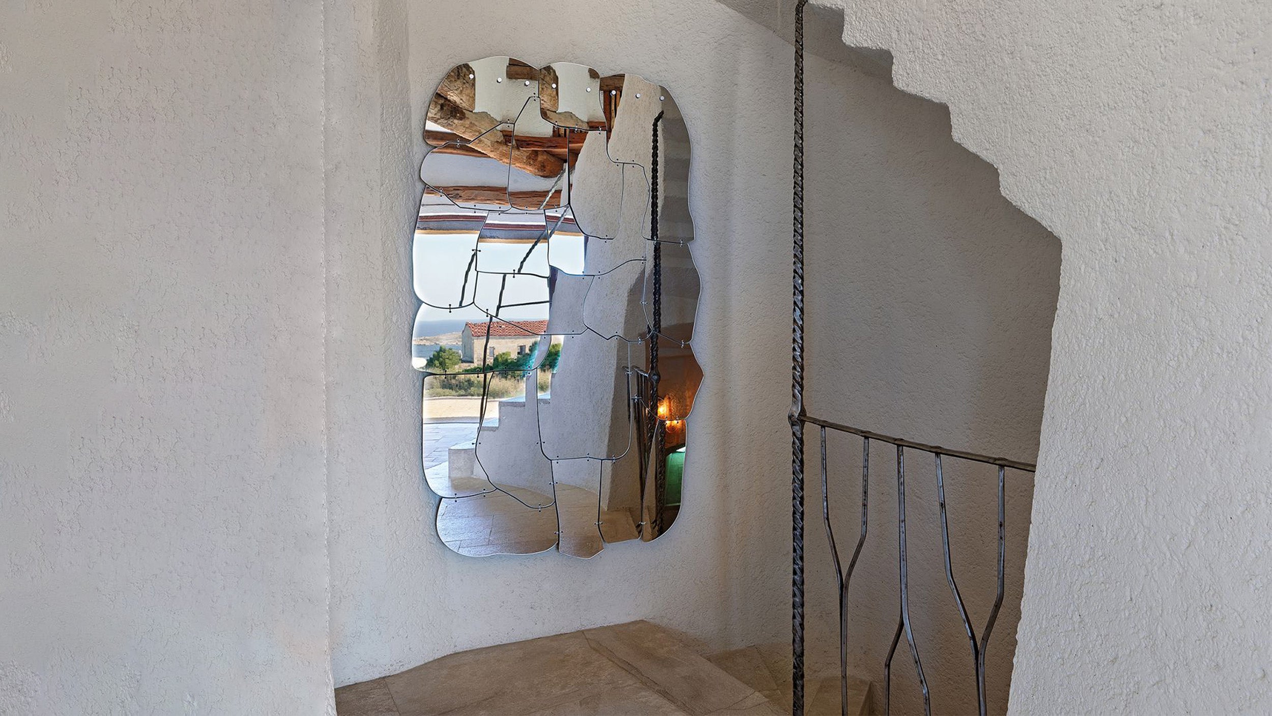 Desktop / Miraggio Mirror, designed by Fernando and Humberto Campana for Edra