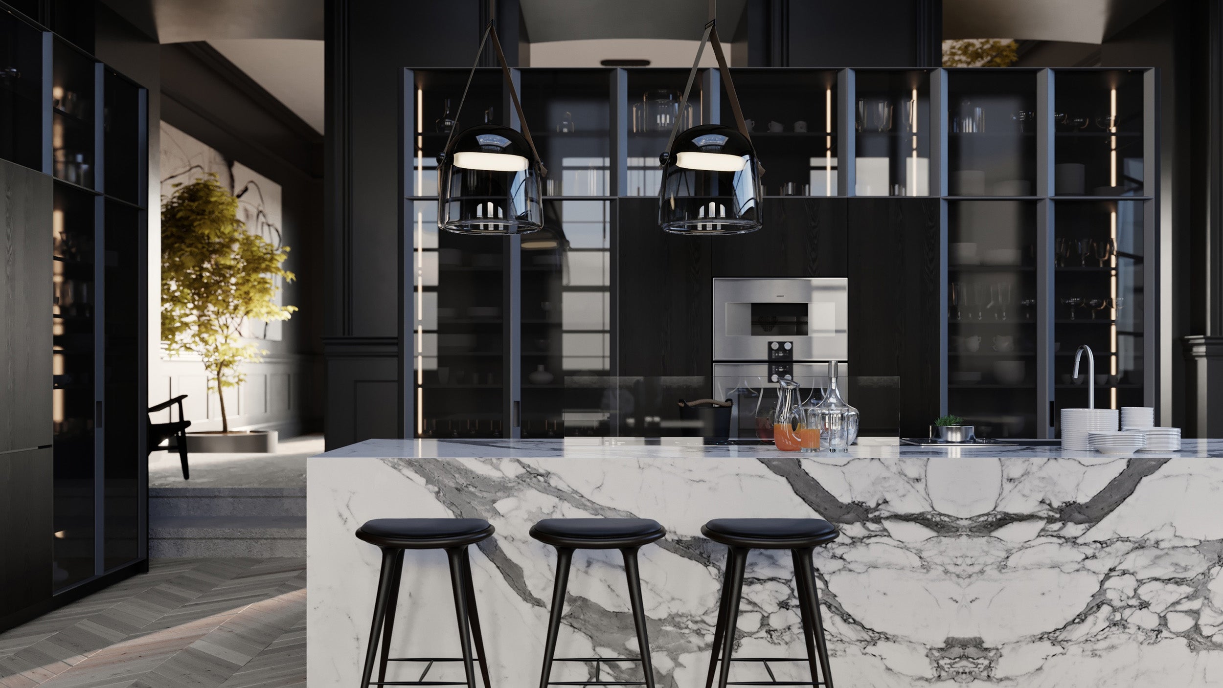 Desktop / Mona Large Pendant Lamp, designed by Lucie Koldova for Brokis