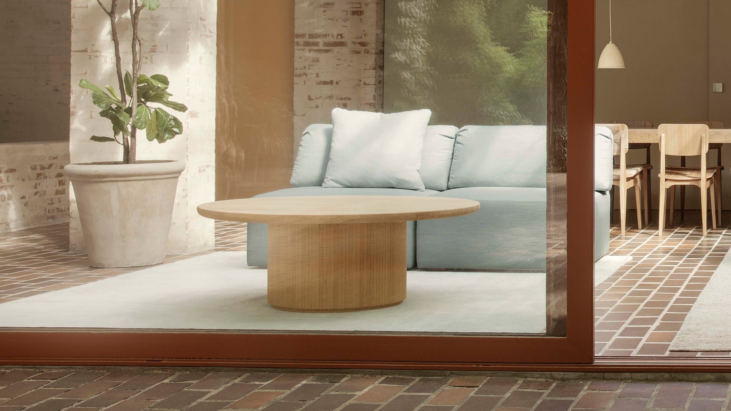 Desktop / Moon Coffee Table, designed by Space Copenhagen for Gubi