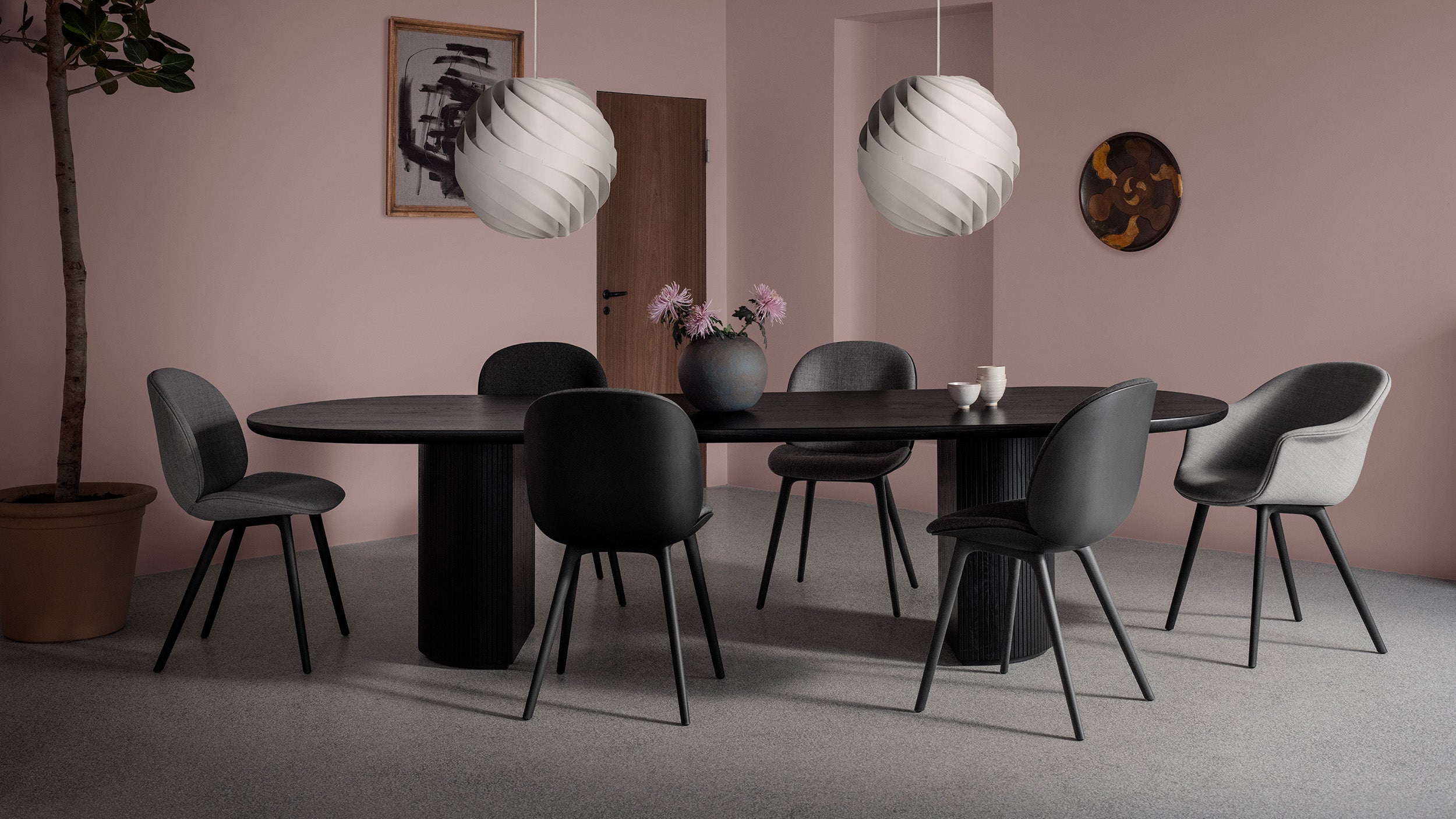 Desktop / Moon Dining Table, designed by Space Copenhagen for Gubi