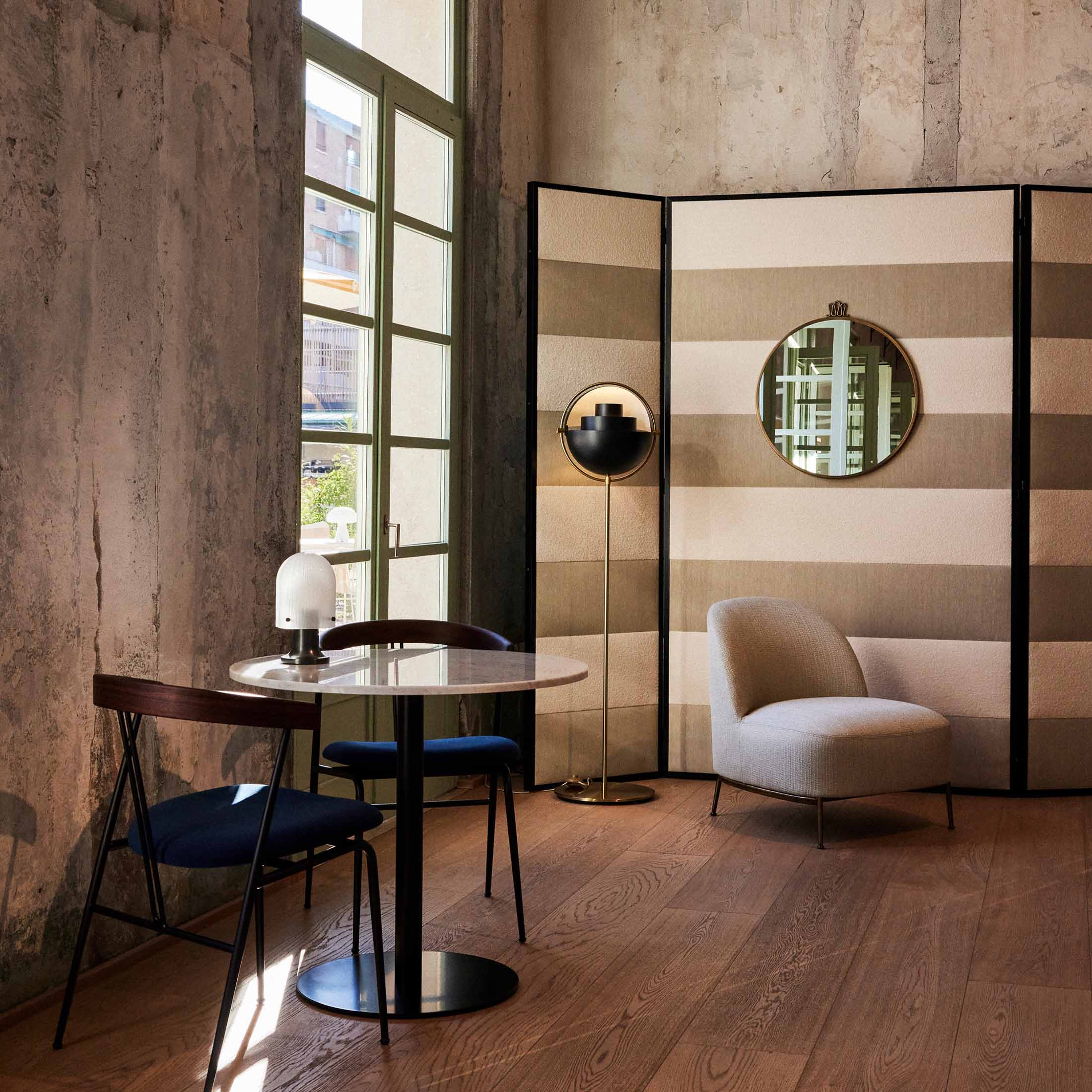 Brass - Black Semi Matt / Mobile / Multi-Lite Floor Lamp, designed by Louis Weisdorf for Gubi