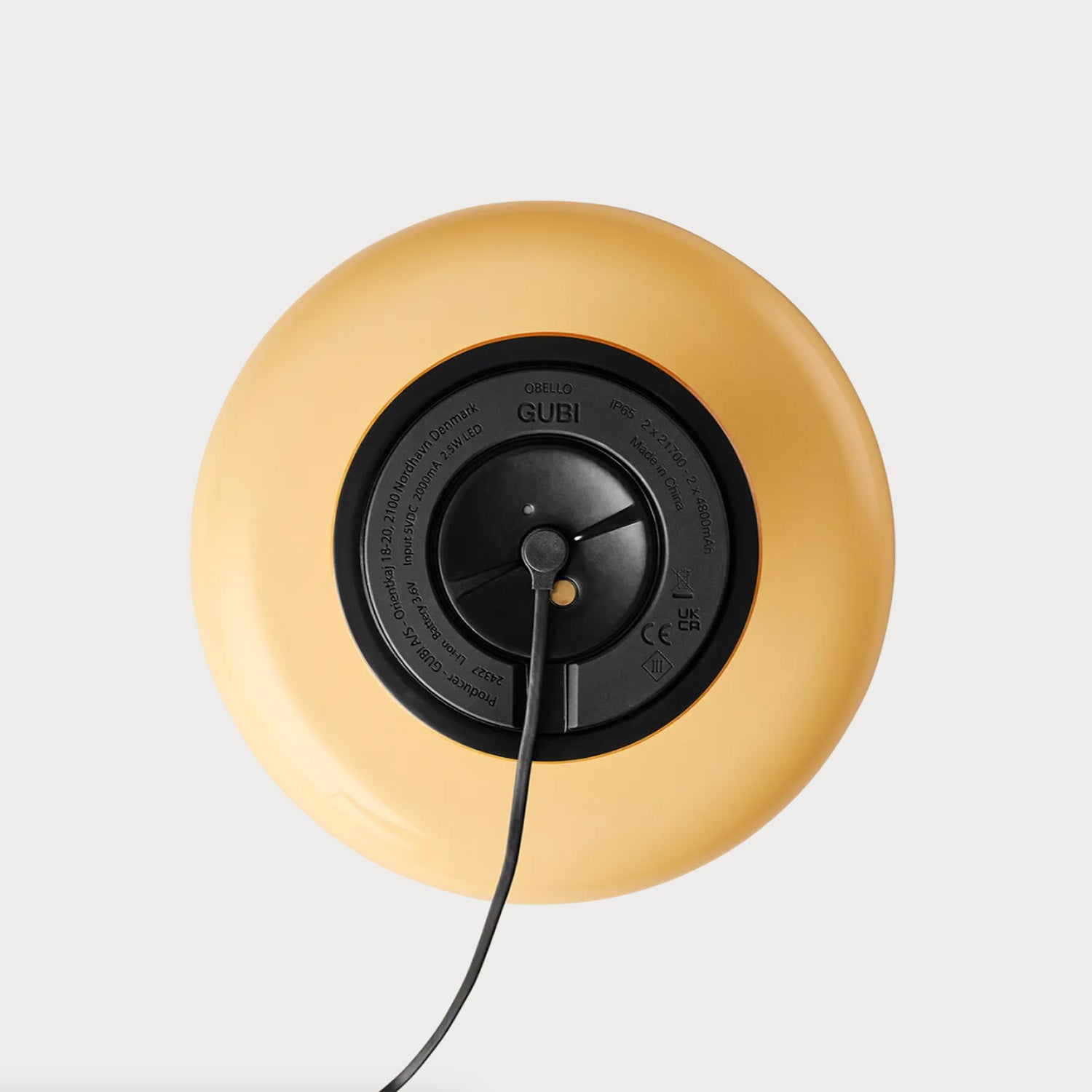 Mellow Yellow / Mobile / Obello Portable Lamp, designed by Mathieu Matégot for Gubi