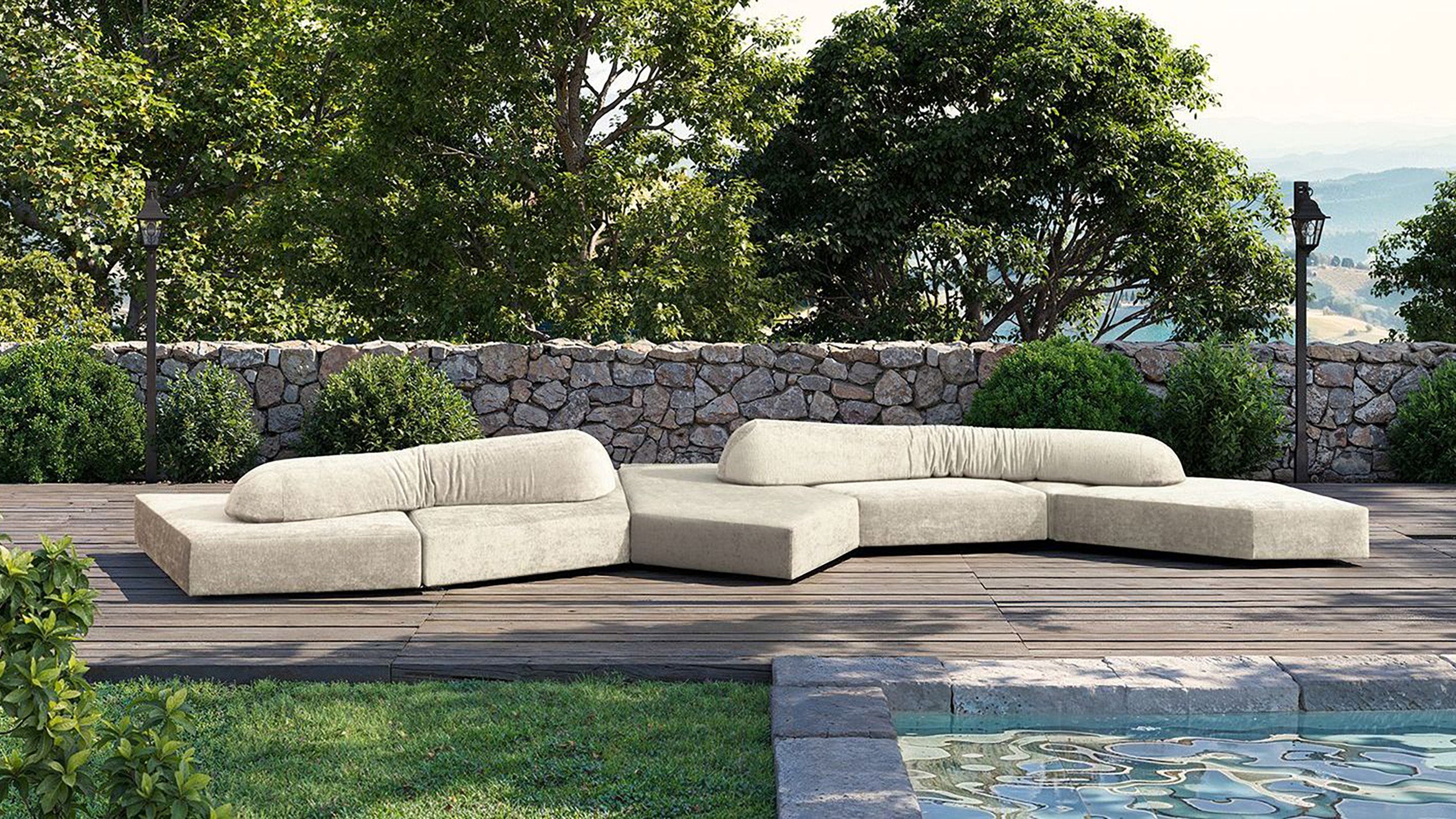 Desktop / On The Rocks Outdoor Sofa, designed by Francesco Binfare for Edra
