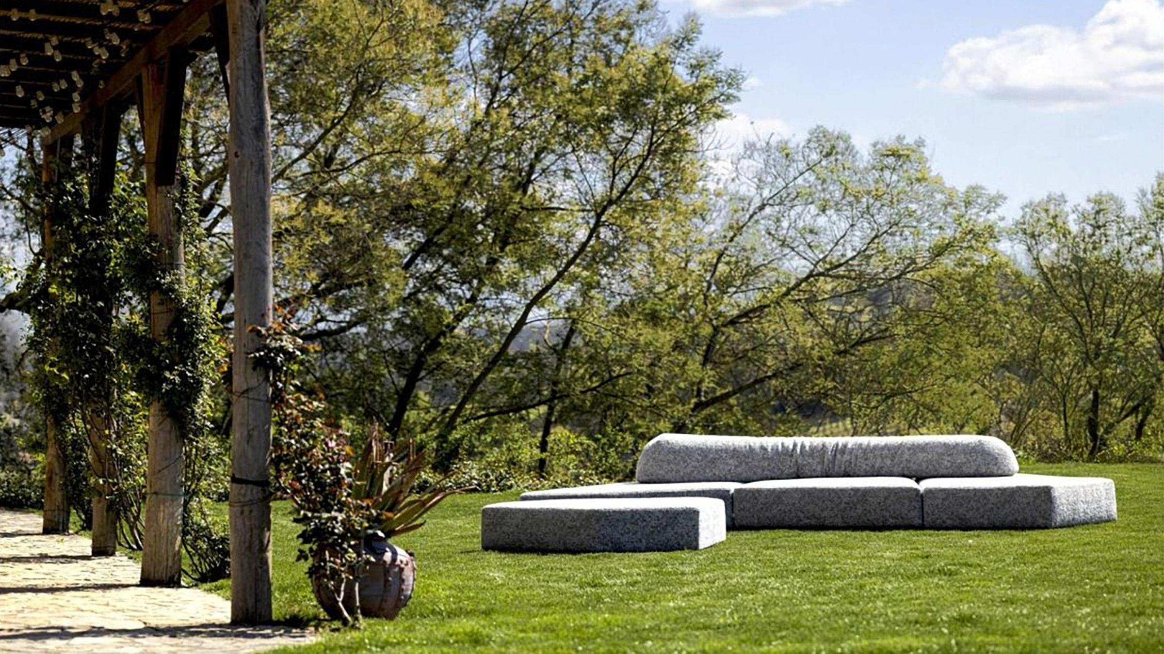 Edra Outdoor Sofa On The Rocks Outdoor Sofa