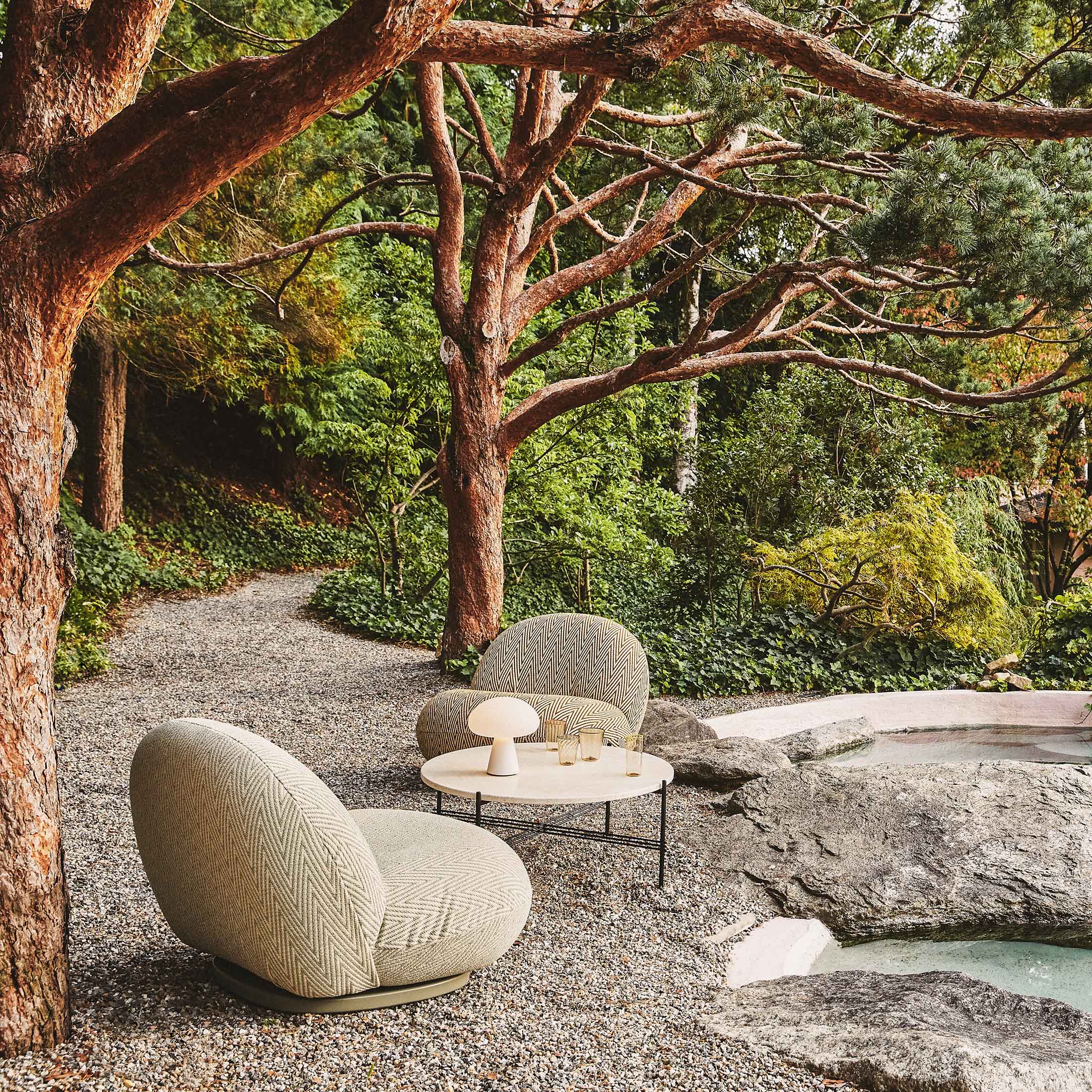 Mobile / Pacha Lounge Chair, designed by Pierre Paulin and made by Gubi