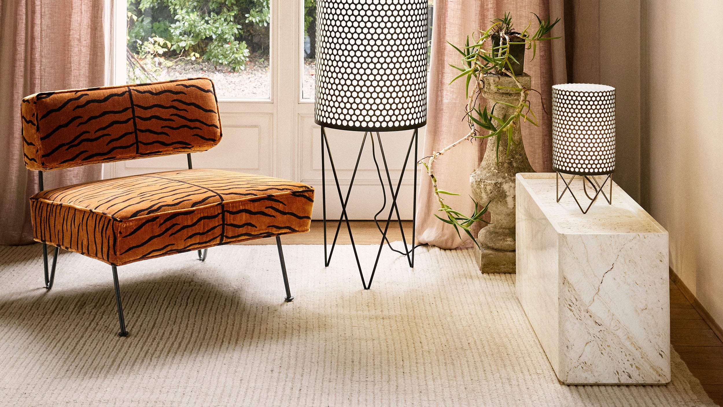 Desktop / Pietra Side Table, designed by GamFratesi and made by Gubi