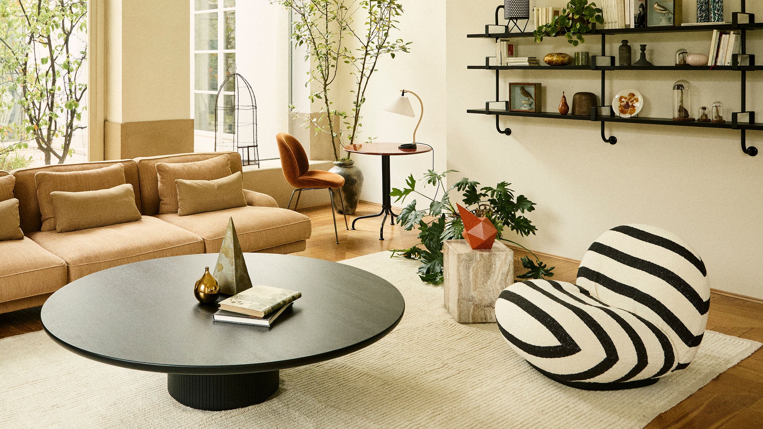 Desktop / Pietra Side Table, designed by GamFratesi and made by Gubi
