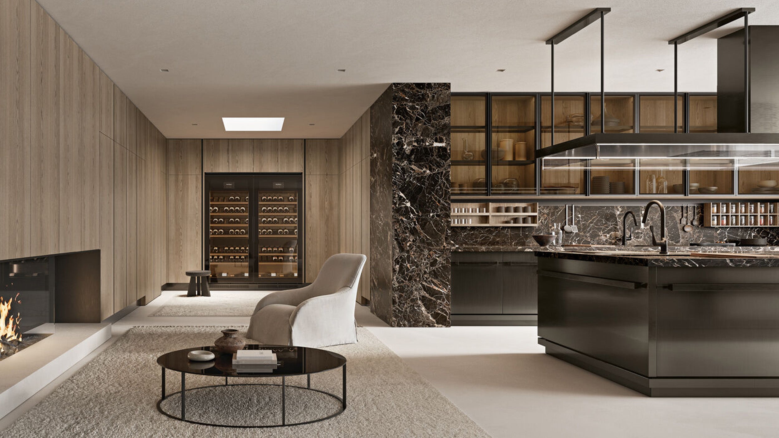 Desktop / Proxima Kitchen, designed by Antonio Citterio for Arclinea